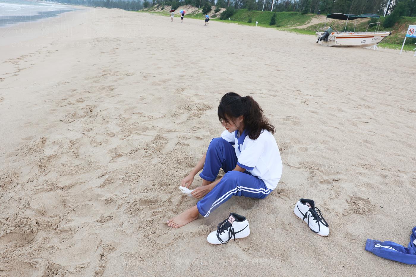 图片[124]-[见新摄影]NO.019 世界上最甜美的沙滩校园风，连海风都是甜的[252P] – 速更版-美库