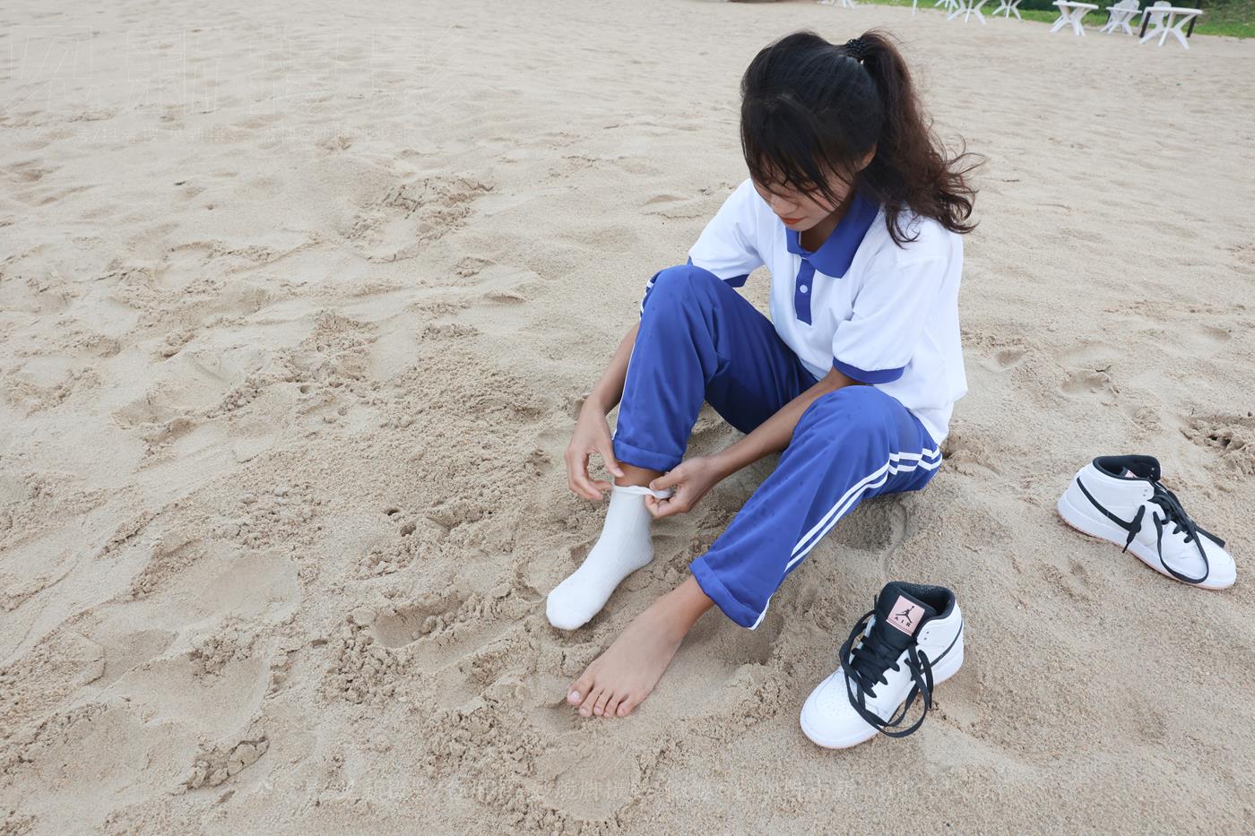 图片[126]-[见新摄影]NO.019 世界上最甜美的沙滩校园风，连海风都是甜的[252P] – 速更版-美库