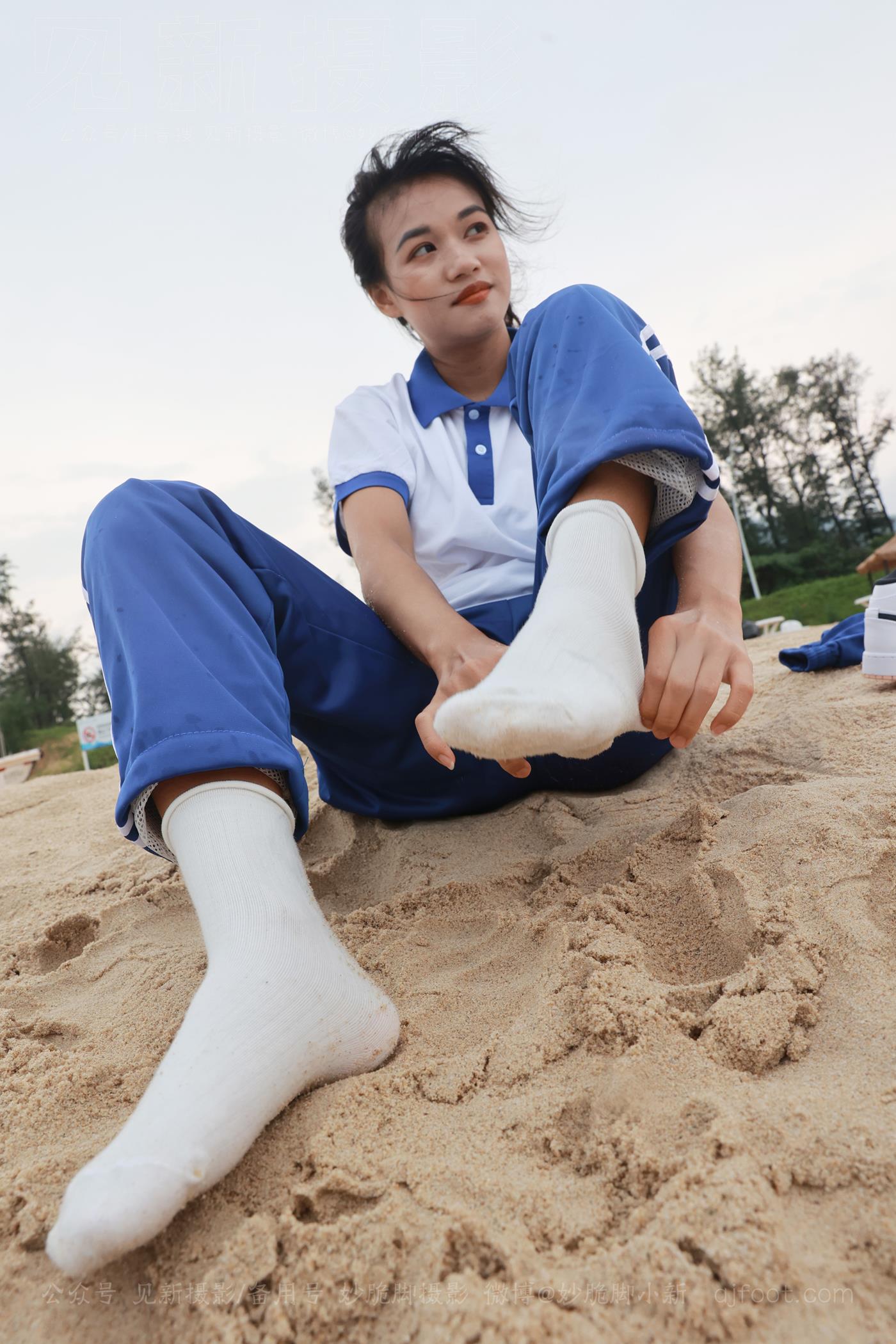 图片[129]-[见新摄影]NO.019 世界上最甜美的沙滩校园风，连海风都是甜的[252P] – 速更版-美库