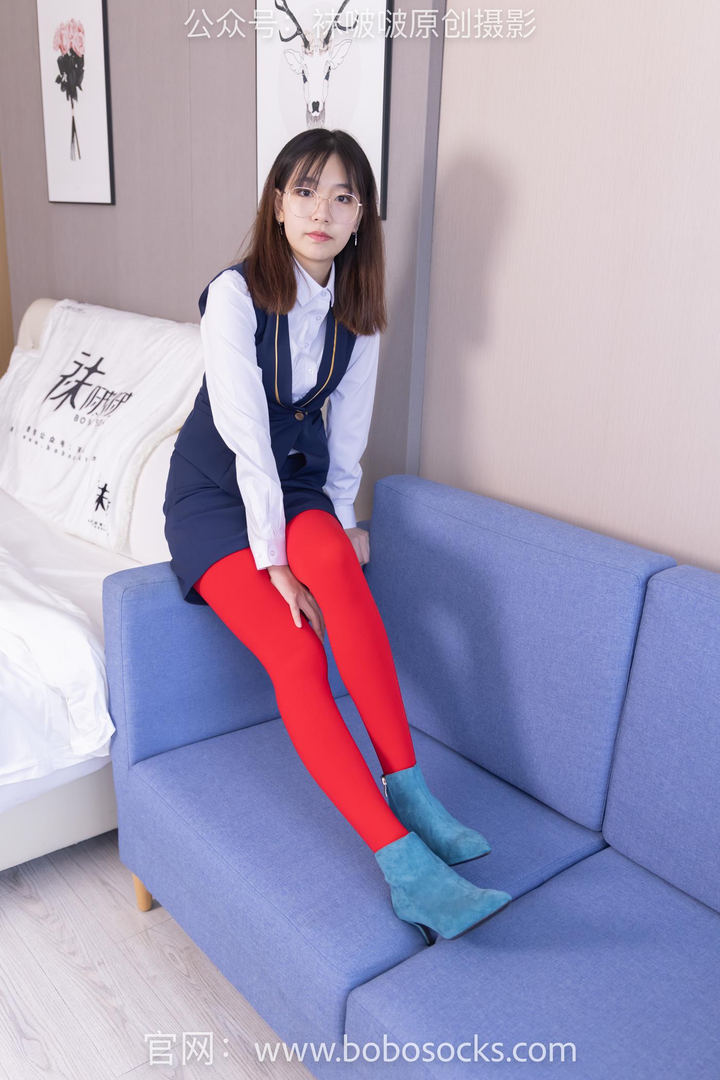 图片[72]-[BoBoSocks袜啵啵]NO.132 小甜豆-aj1板鞋、蓝色短靴、厚黑丝、厚红丝[145P] – 速更版-美库