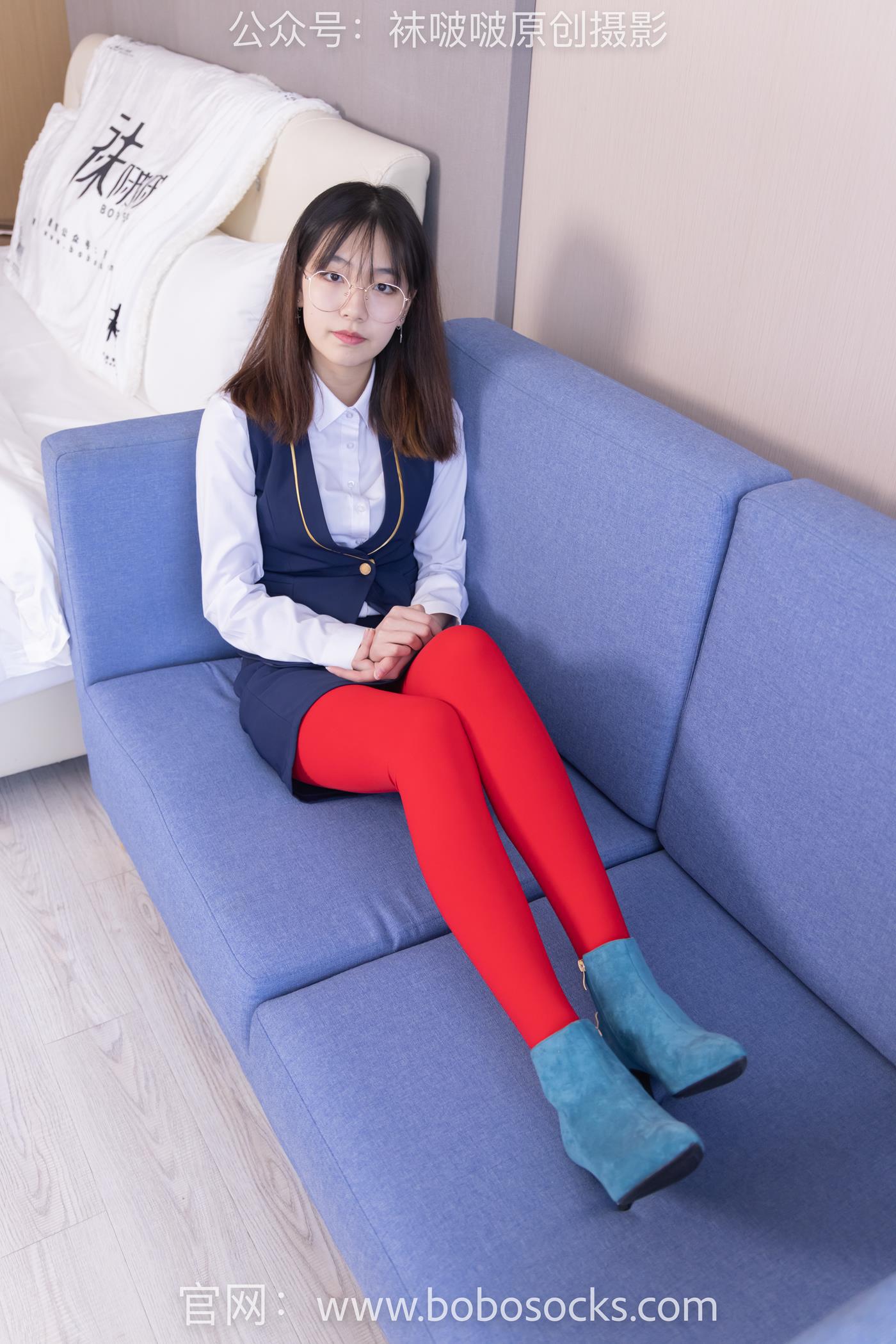 图片[77]-[BoBoSocks袜啵啵]NO.132 小甜豆-aj1板鞋、蓝色短靴、厚黑丝、厚红丝[145P] – 速更版-美库