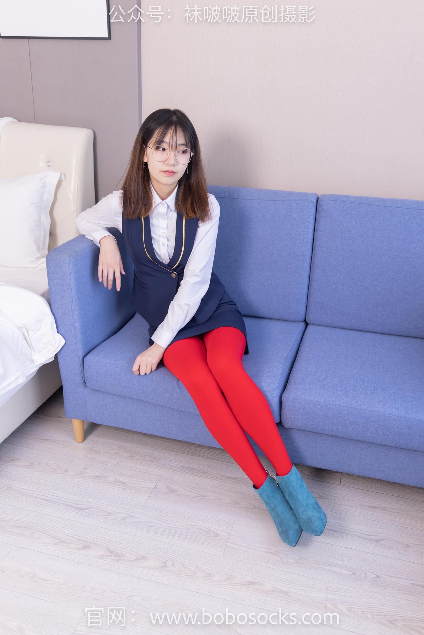 图片[84]-[BoBoSocks袜啵啵]NO.132 小甜豆-aj1板鞋、蓝色短靴、厚黑丝、厚红丝[145P] – 速更版-美库