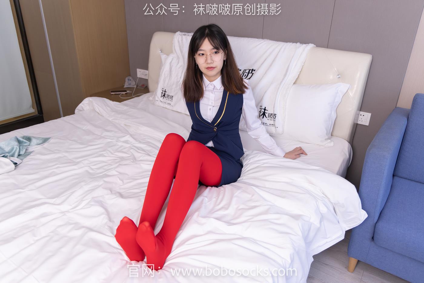 图片[109]-[BoBoSocks袜啵啵]NO.132 小甜豆-aj1板鞋、蓝色短靴、厚黑丝、厚红丝[145P] – 速更版-美库