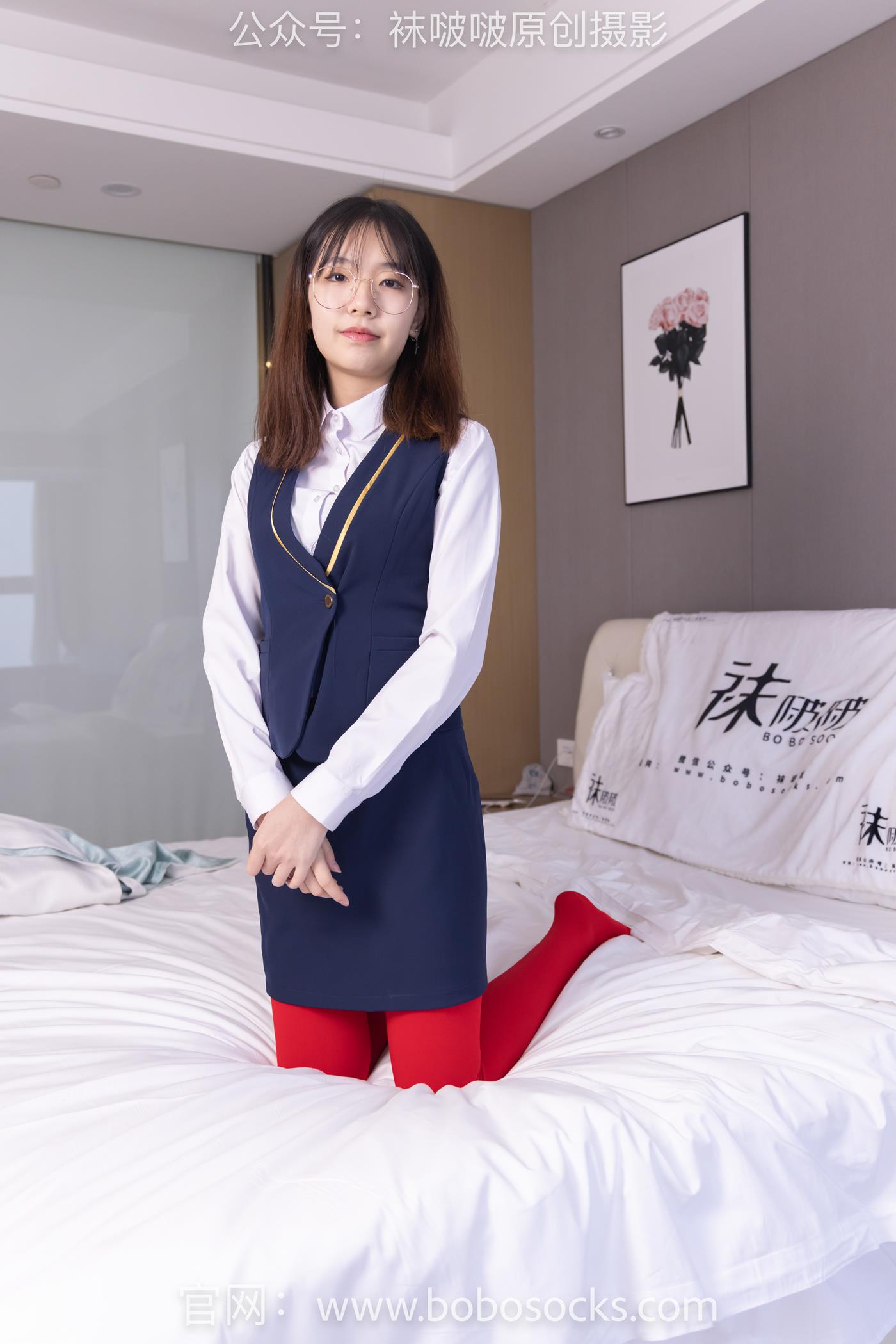 图片[111]-[BoBoSocks袜啵啵]NO.132 小甜豆-aj1板鞋、蓝色短靴、厚黑丝、厚红丝[145P] – 速更版-美库