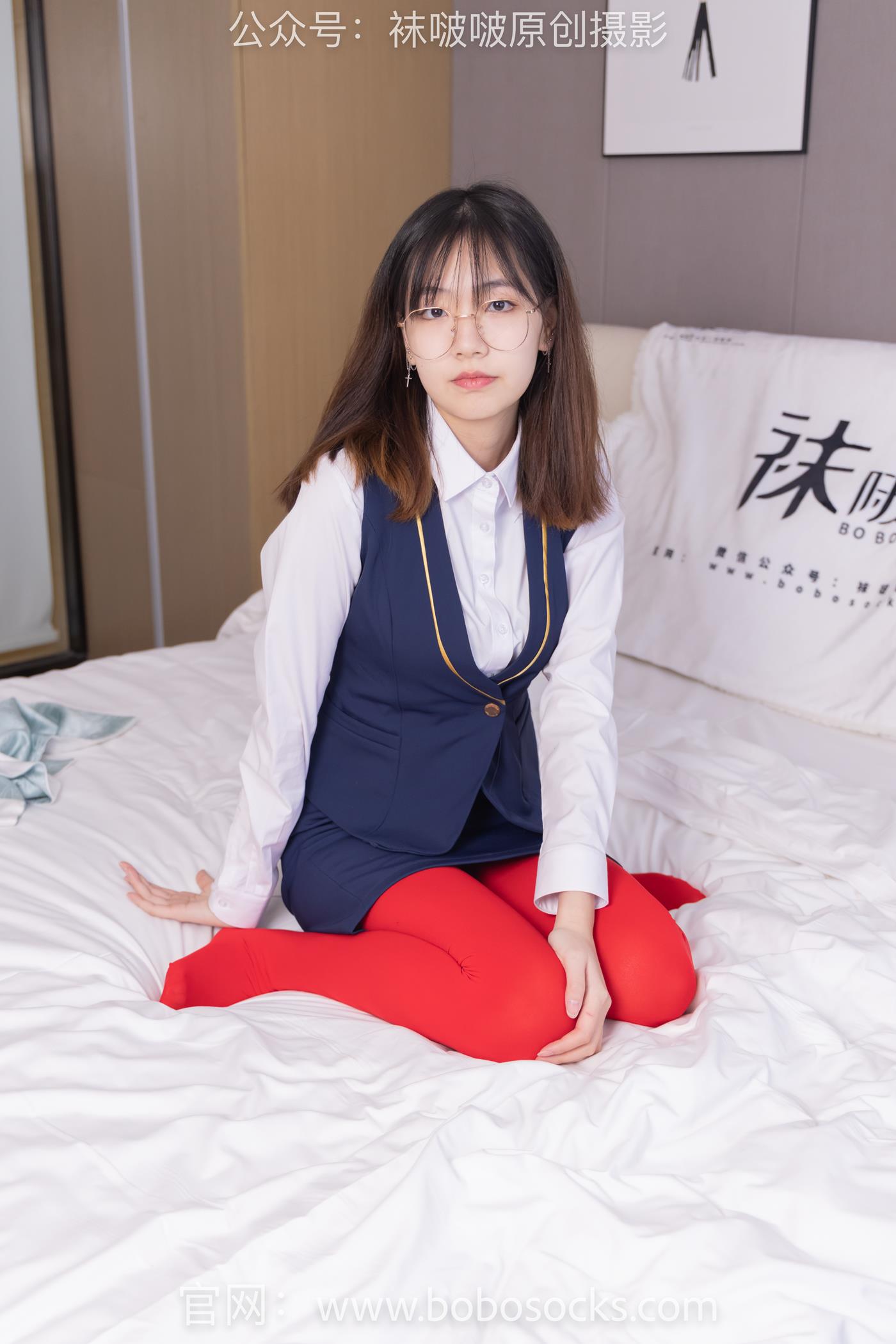 图片[134]-[BoBoSocks袜啵啵]NO.132 小甜豆-aj1板鞋、蓝色短靴、厚黑丝、厚红丝[145P] – 速更版-美库