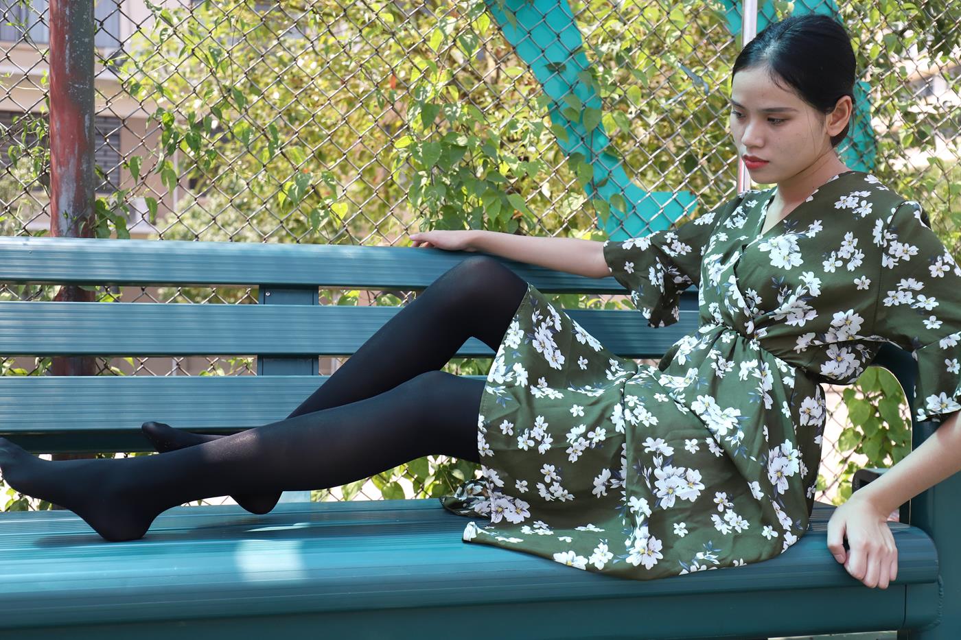 图片[10]-大西瓜爱牙膏-2019 9月活动 模特2（二） 黑丝碎花裙 (2) [72P] – 速更版-美库