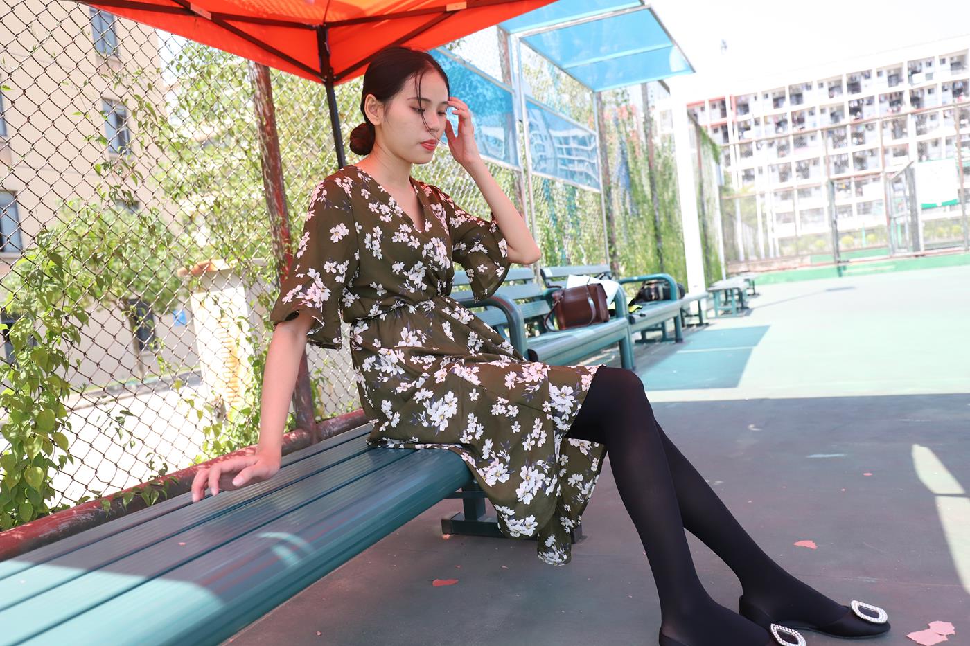 图片[24]-大西瓜爱牙膏-2019 9月活动 模特2（二） 黑丝碎花裙 (1) [74P] – 速更版-美库