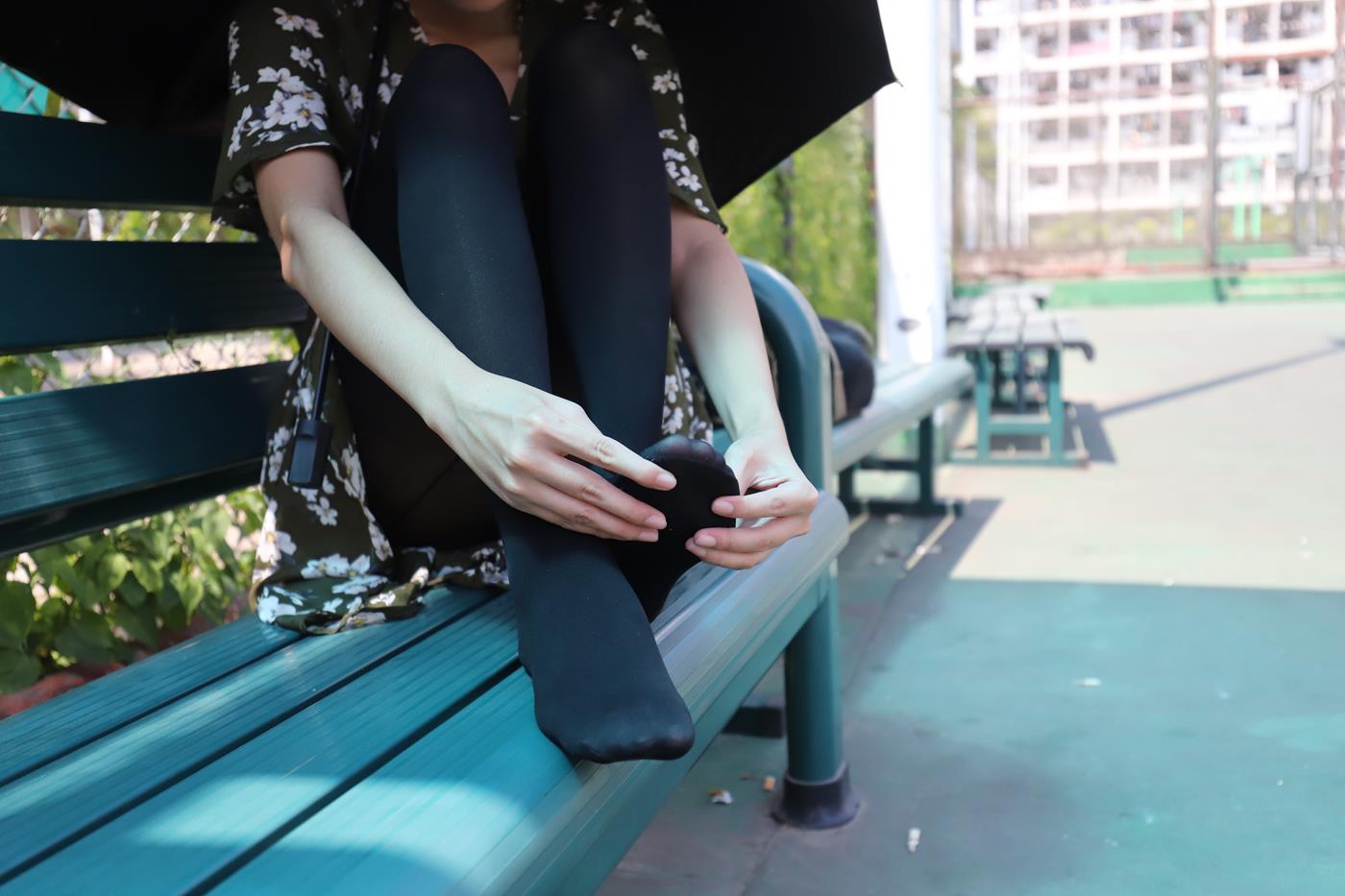 图片[16]-大西瓜爱牙膏-2019 9月活动 模特2（二） 黑丝碎花裙 (3) [70P] – 速更版-美库