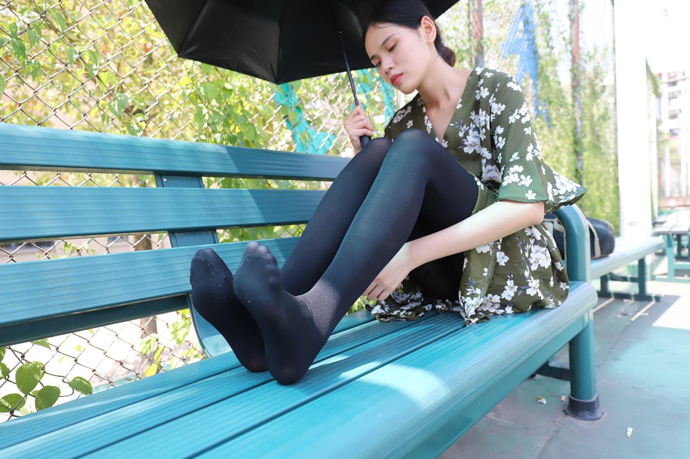 图片[31]-大西瓜爱牙膏-2019 9月活动 模特2（二） 黑丝碎花裙 (3) [70P] – 速更版-美库