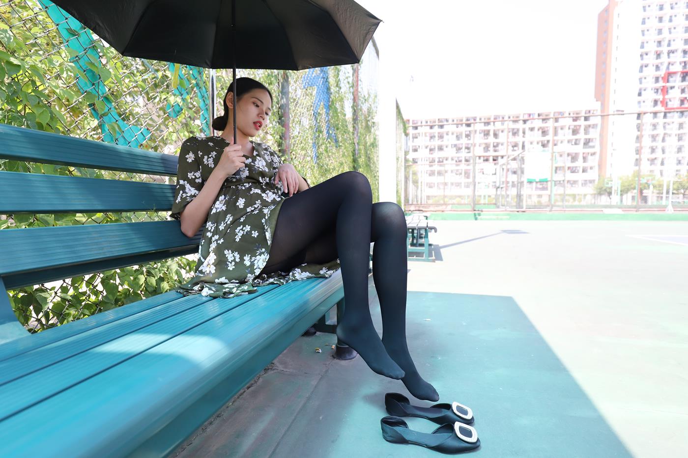 图片[37]-大西瓜爱牙膏-2019 9月活动 模特2（二） 黑丝碎花裙 (3) [70P] – 速更版-美库