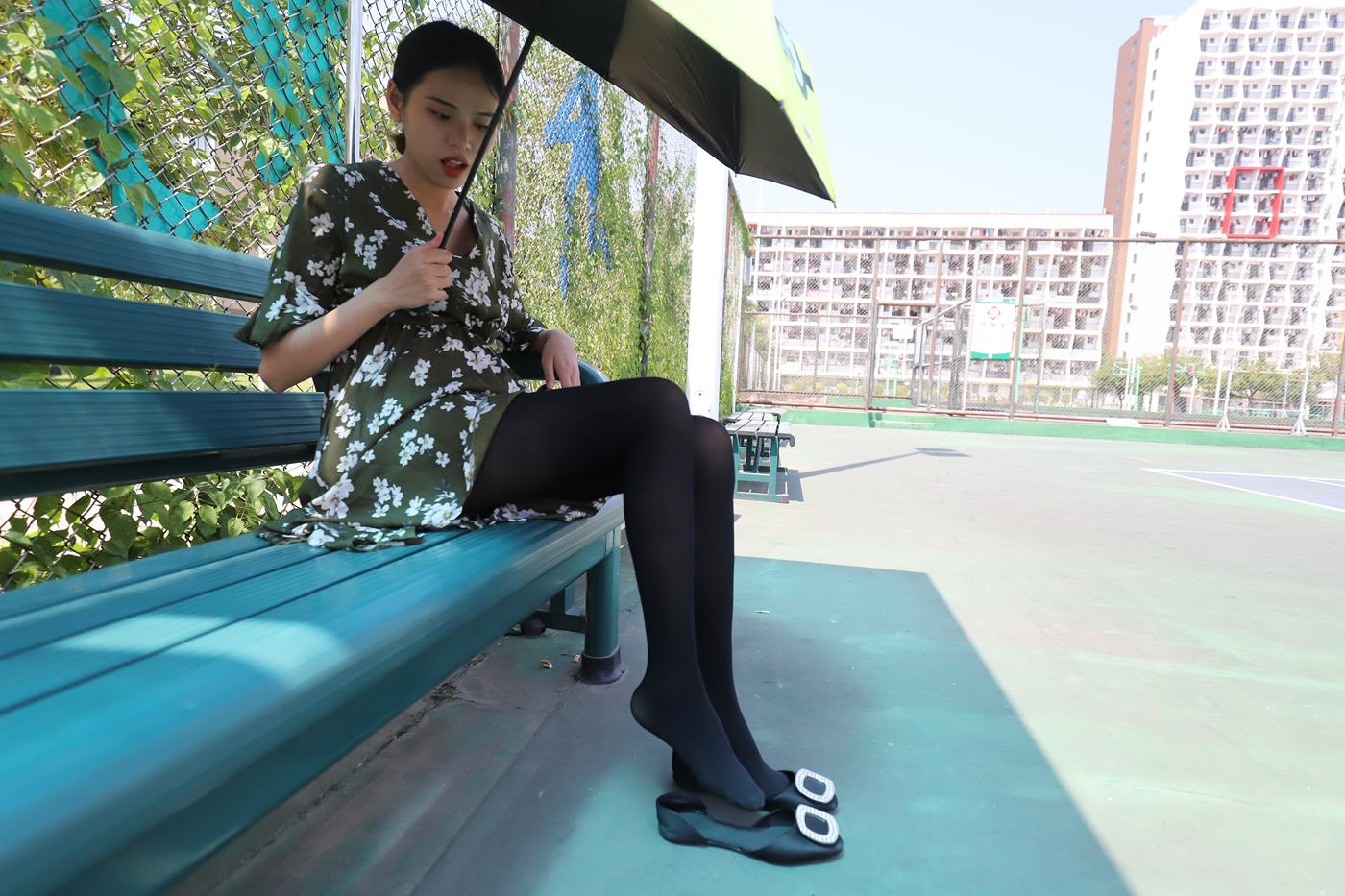 图片[38]-大西瓜爱牙膏-2019 9月活动 模特2（二） 黑丝碎花裙 (3) [70P] – 速更版-美库