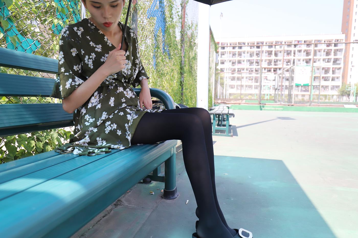 图片[41]-大西瓜爱牙膏-2019 9月活动 模特2（二） 黑丝碎花裙 (3) [70P] – 速更版-美库