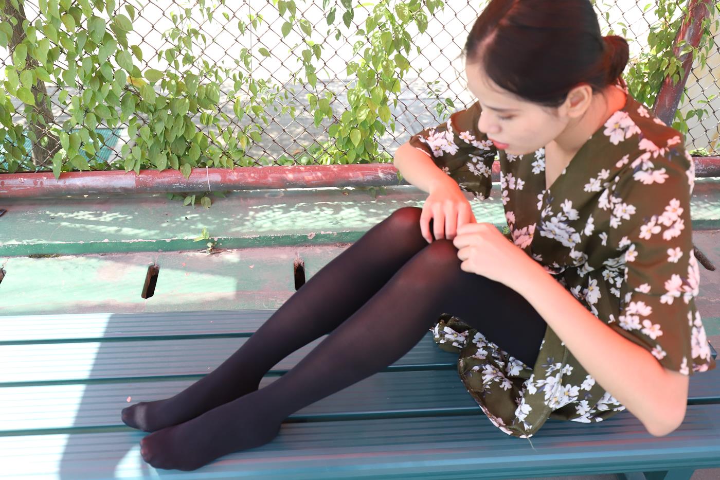 图片[10]-大西瓜爱牙膏-2019 9月活动 模特2（二） 黑丝碎花裙 (6) [60P] – 速更版-美库