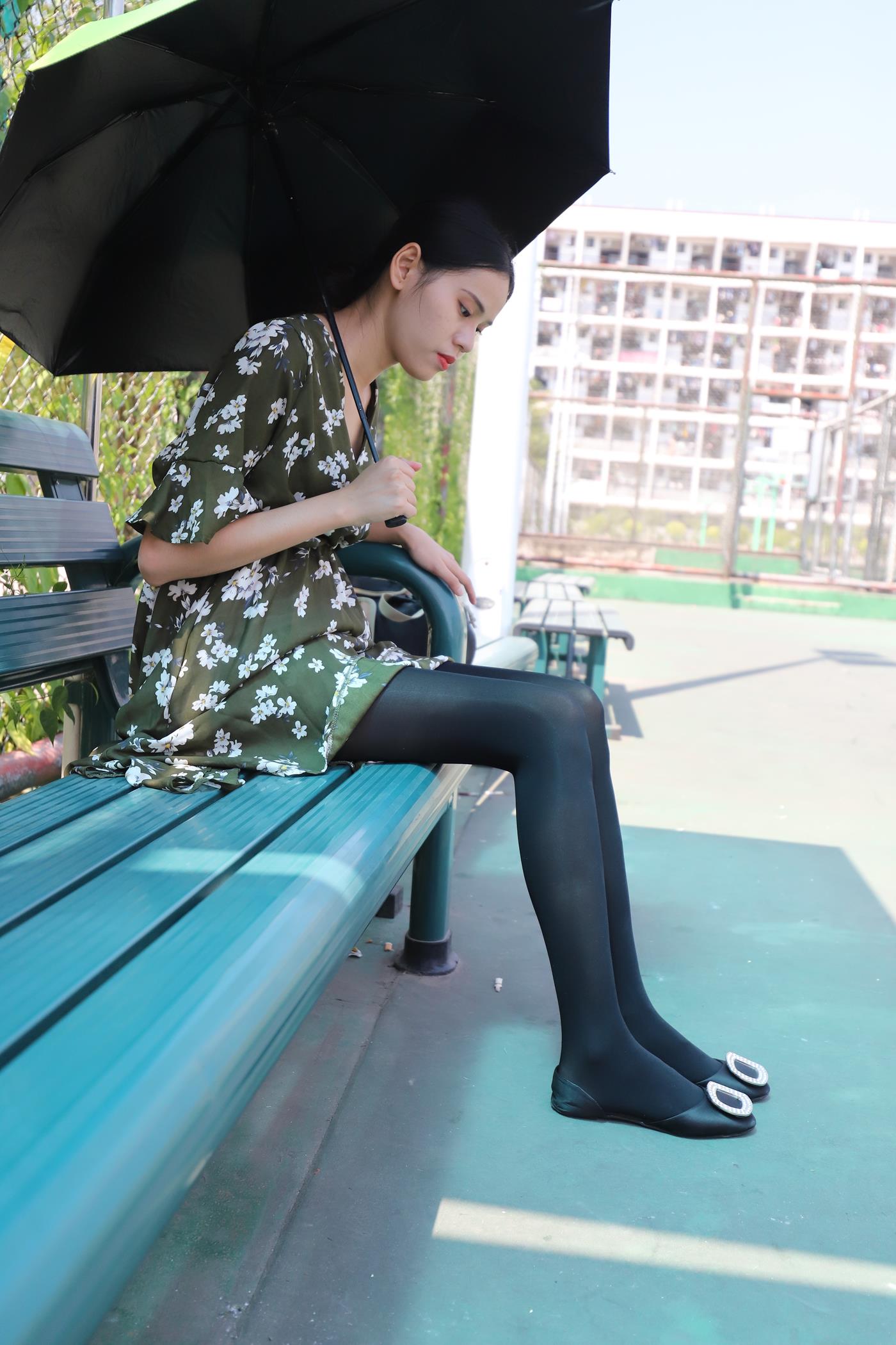 图片[61]-大西瓜爱牙膏-2019 9月活动 模特2（二） 黑丝碎花裙 (3) [70P] – 速更版-美库