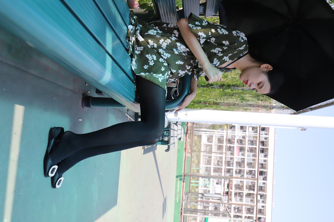 图片[62]-大西瓜爱牙膏-2019 9月活动 模特2（二） 黑丝碎花裙 (3) [70P] – 速更版-美库