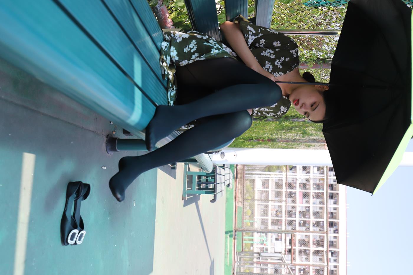 图片[66]-大西瓜爱牙膏-2019 9月活动 模特2（二） 黑丝碎花裙 (3) [70P] – 速更版-美库