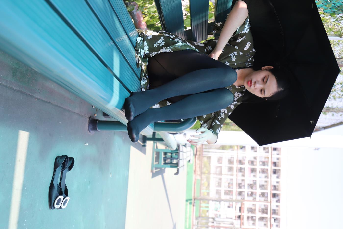 图片[67]-大西瓜爱牙膏-2019 9月活动 模特2（二） 黑丝碎花裙 (3) [70P] – 速更版-美库