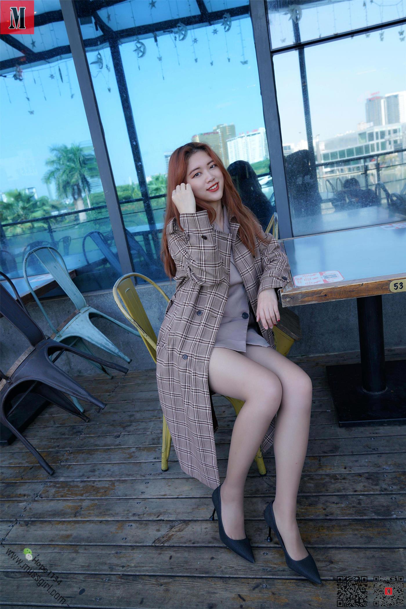 图片[10]-[MussGirl慕丝女郎]NO.213 格子风衣 [83P] – 速更版-美库