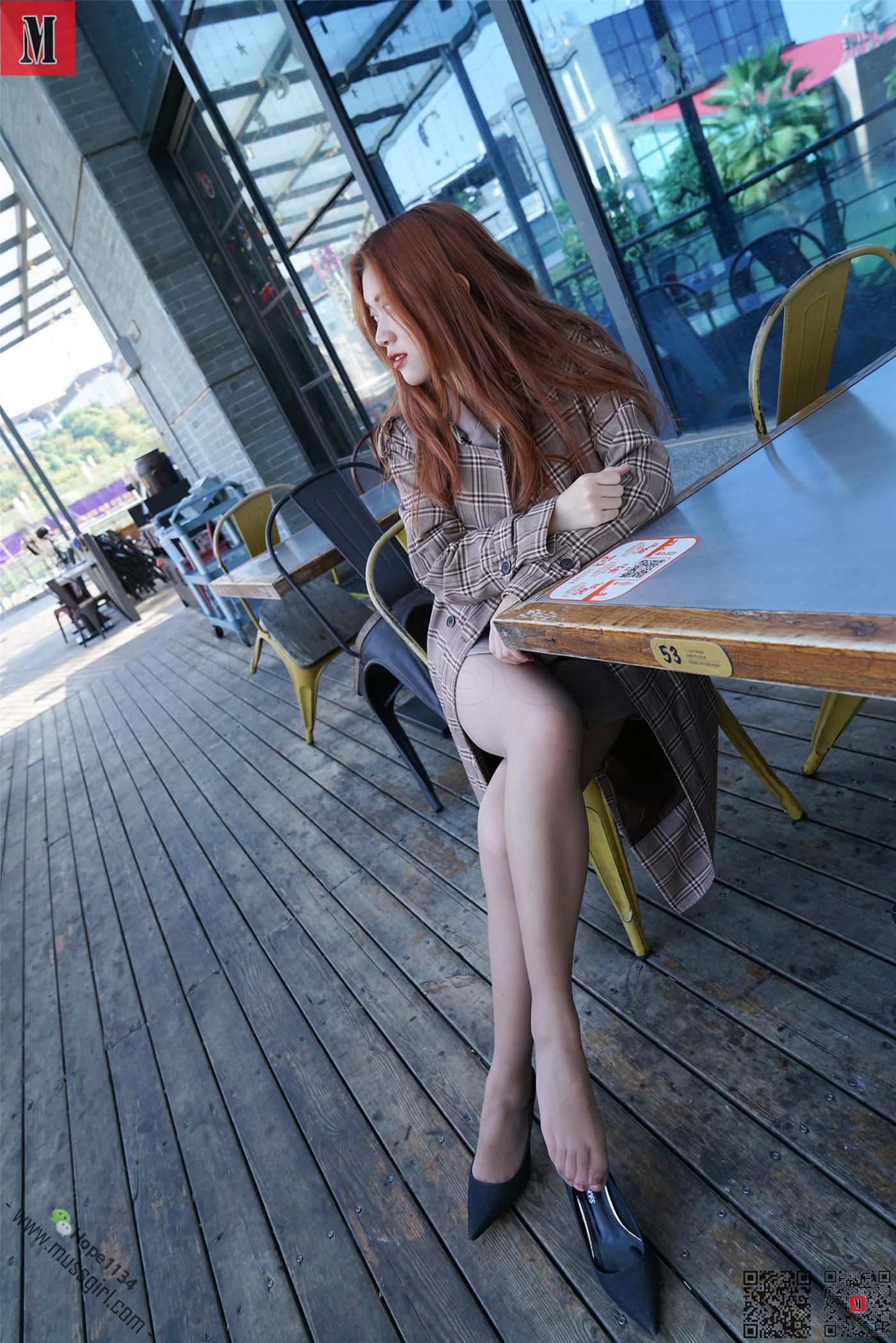 图片[24]-[MussGirl慕丝女郎]NO.213 格子风衣 [83P] – 速更版-美库