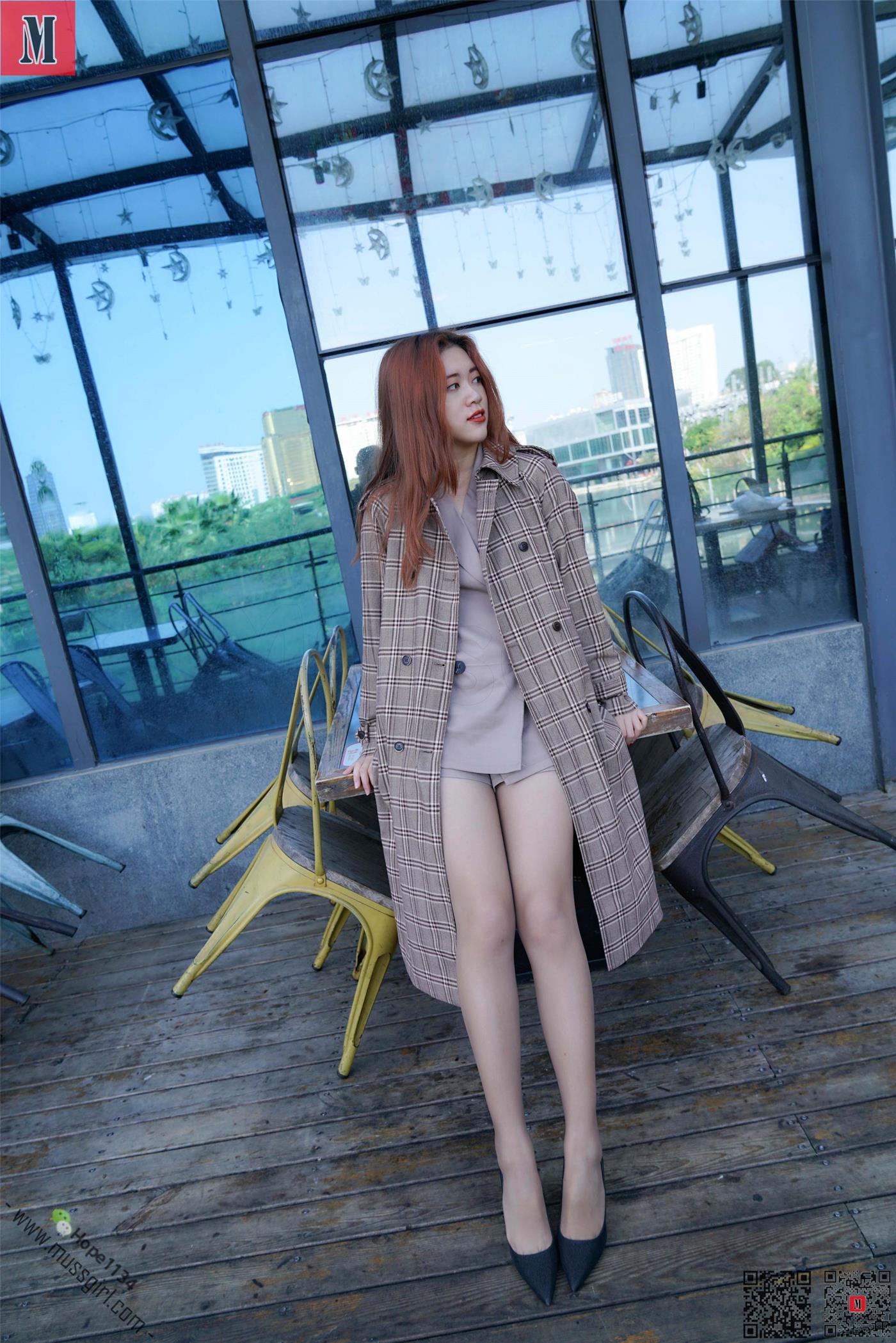 图片[26]-[MussGirl慕丝女郎]NO.213 格子风衣 [83P] – 速更版-美库