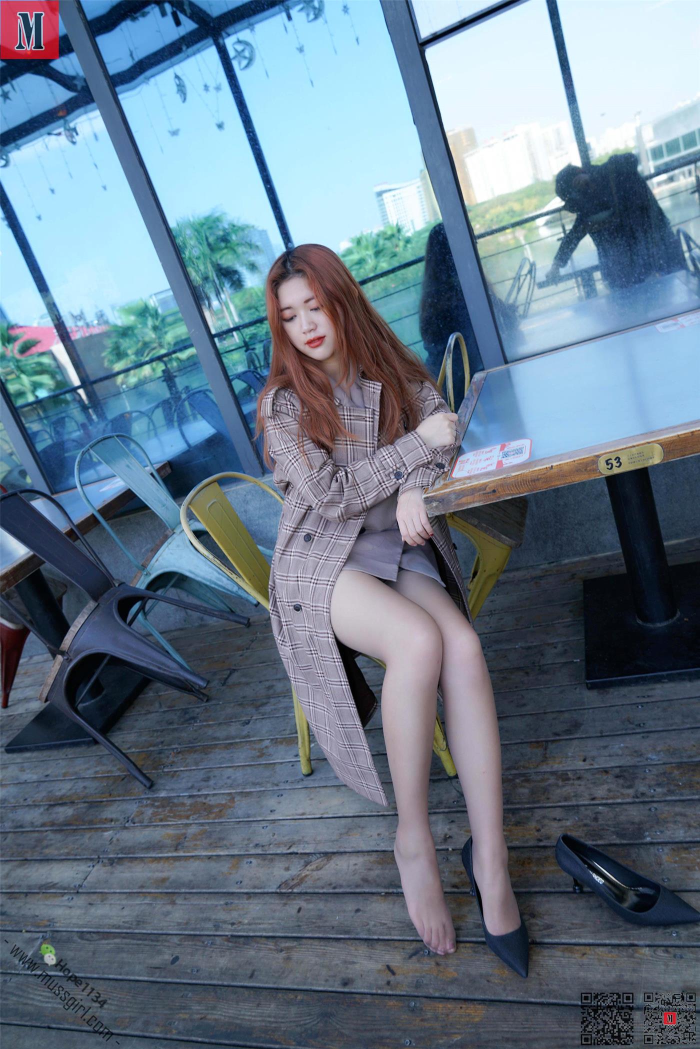 图片[28]-[MussGirl慕丝女郎]NO.213 格子风衣 [83P] – 速更版-美库