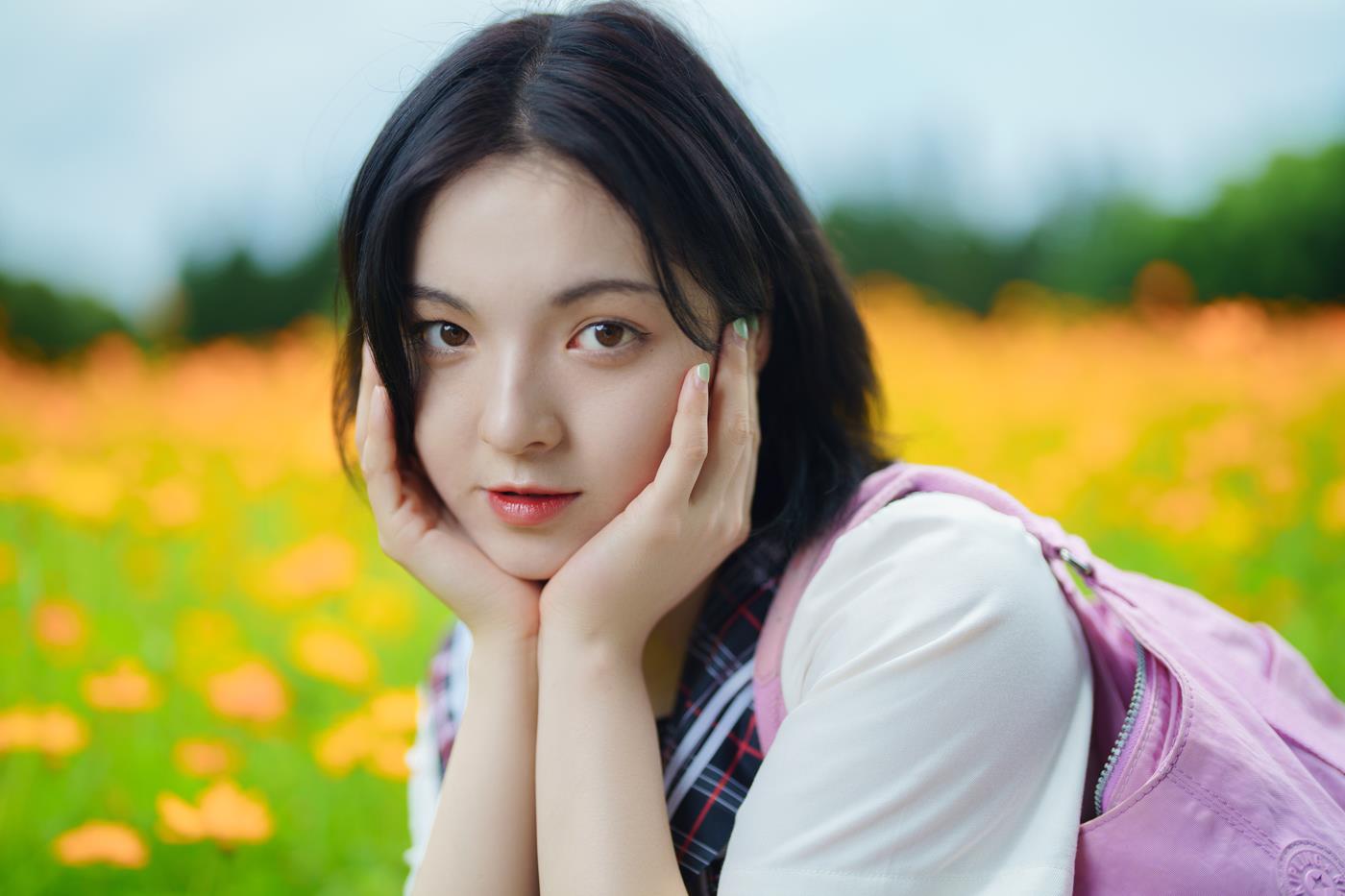 图片[23]-[YITUYU艺图语] 2021.11.12 花田里的JK少女 dudu [51P] – 速更版-美库