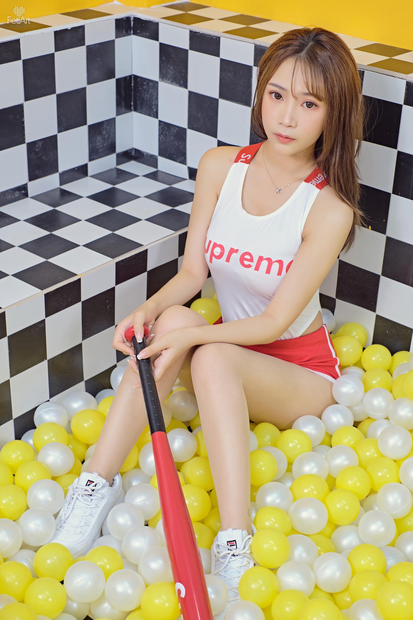 图片[10]-[FetiArt]  Wanna Play Baseball Model ：Bowie [31P] – 速更版-美库
