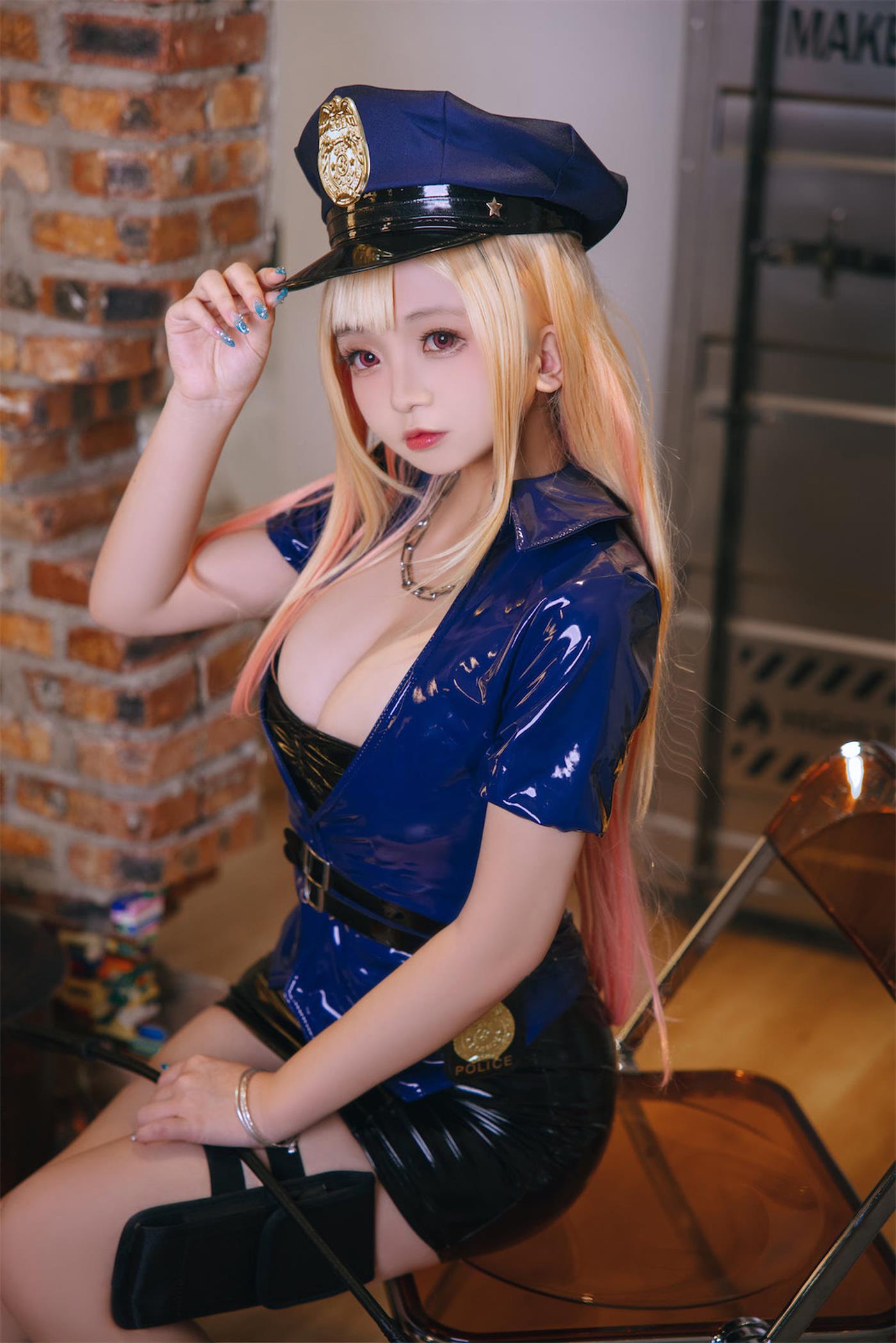 图片[23]-Cosplay日奈娇  喜多川海梦女警 [50P] – 速更版-美库
