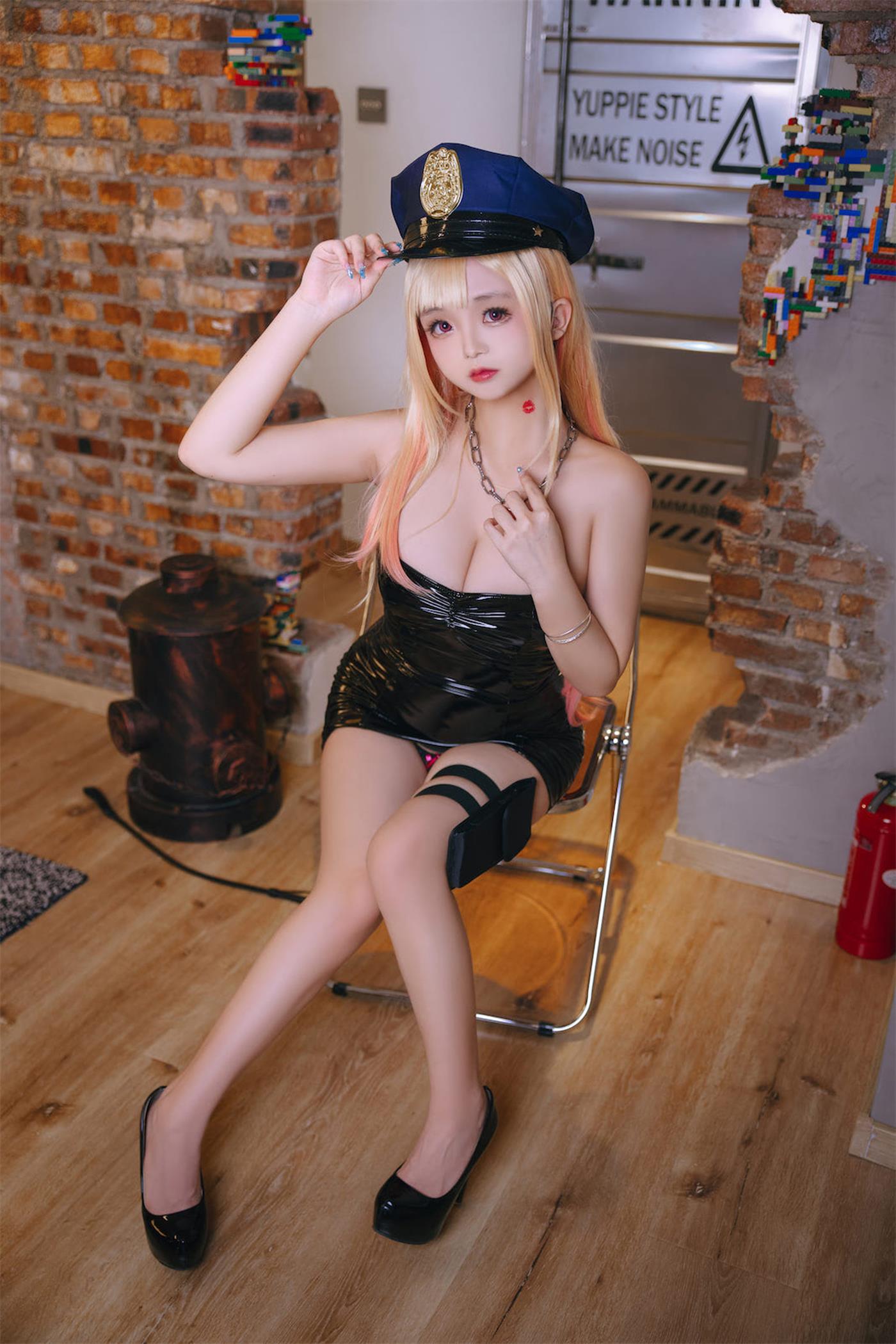图片[25]-Cosplay日奈娇  喜多川海梦女警 [50P] – 速更版-美库