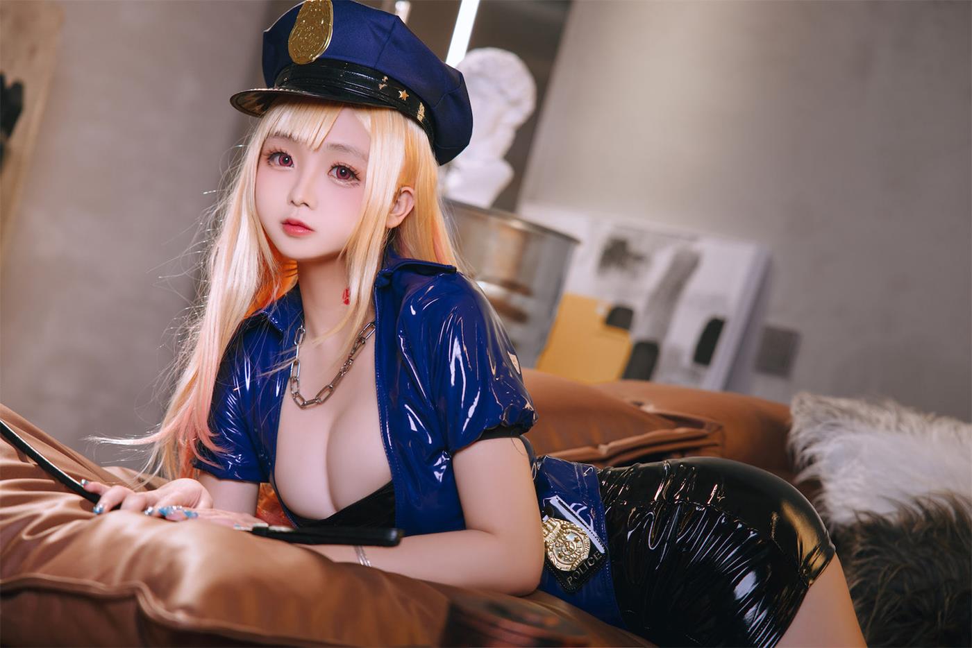 图片[48]-Cosplay日奈娇  喜多川海梦女警 [50P] – 速更版-美库