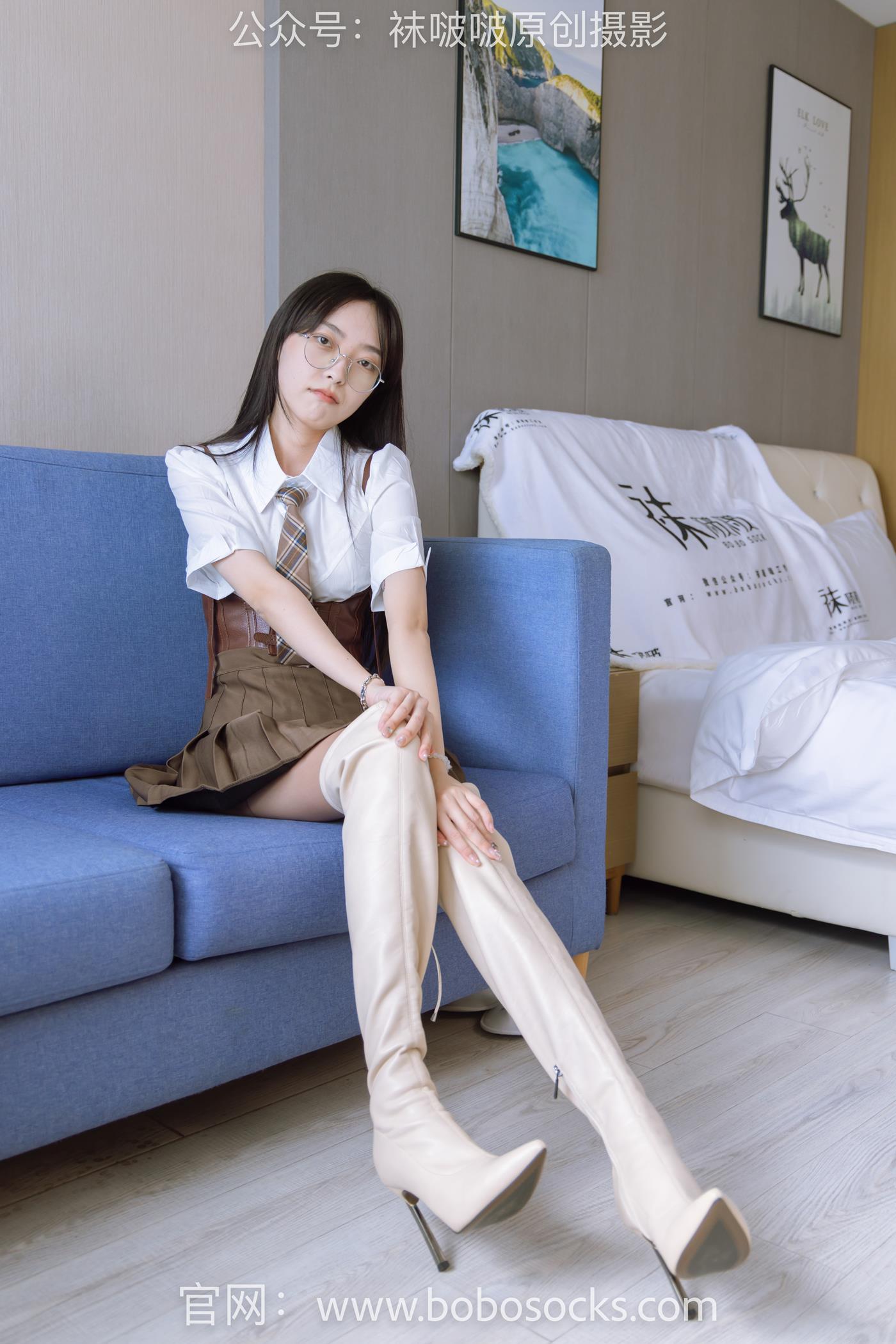 图片[141]-[BoBoSocks袜啵啵]NO.133 稚予-高跟长靴、白棉袜、咖啡丝[140P] – 速更版-美库