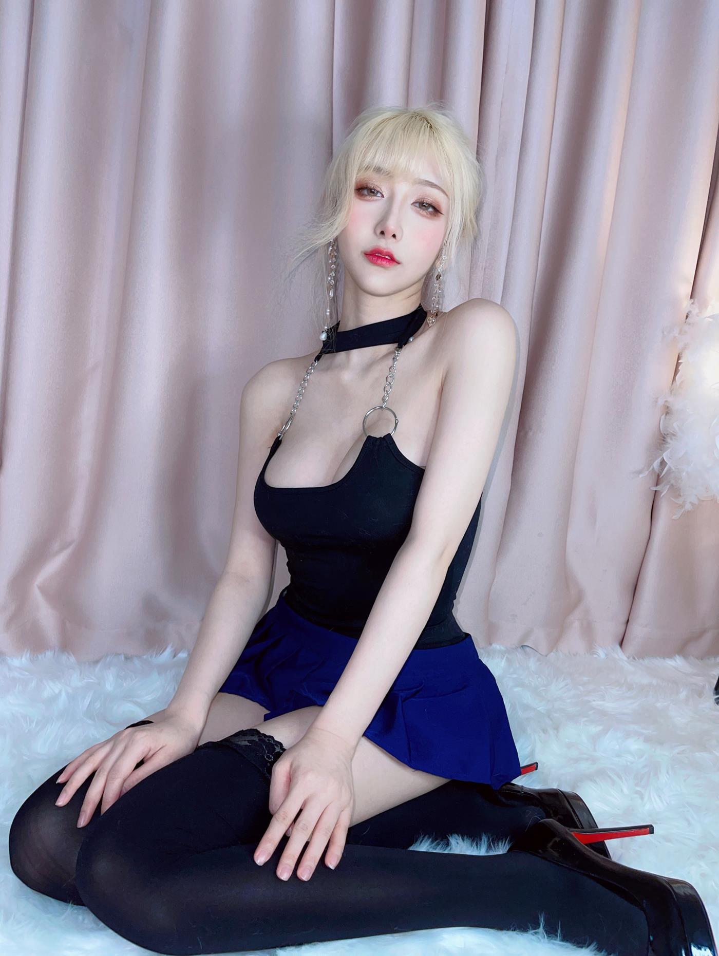 图片[23]-啾小妍  – 金发芭比[36P] – 速更版-美库