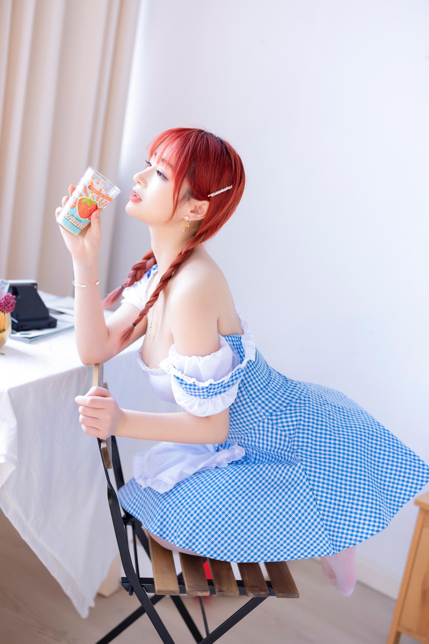 图片[16]-叉子宝宝  – 蓝白少女[37P] – 速更版-美库