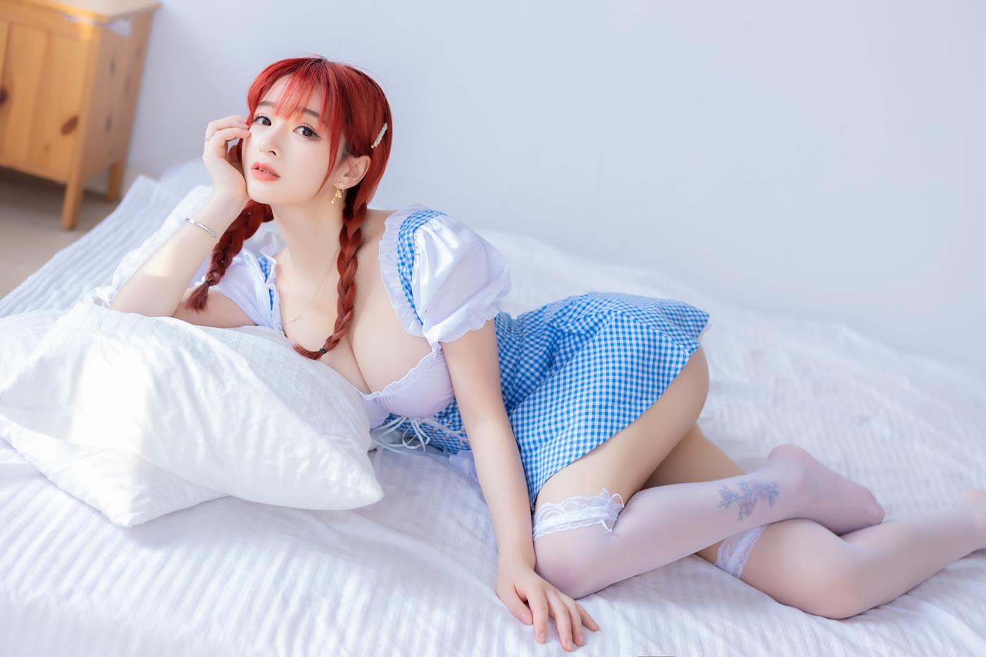 图片[29]-叉子宝宝  – 蓝白少女[37P] – 速更版-美库