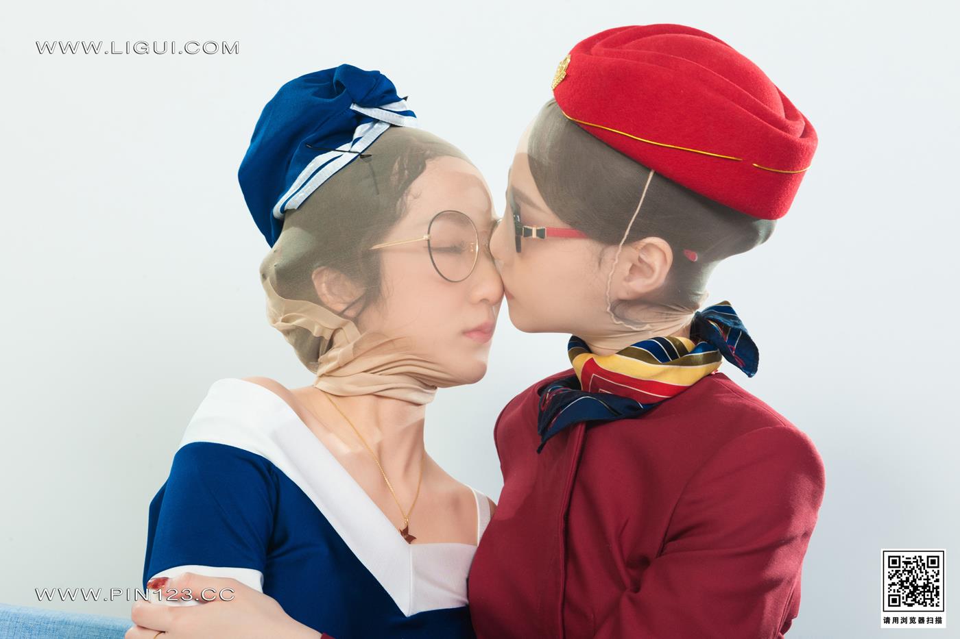 图片[35]-[Ligui丽柜]2022.11.11 双生花-空中丝欲 汐汐＆心心[89+1P] – 速更版-美库