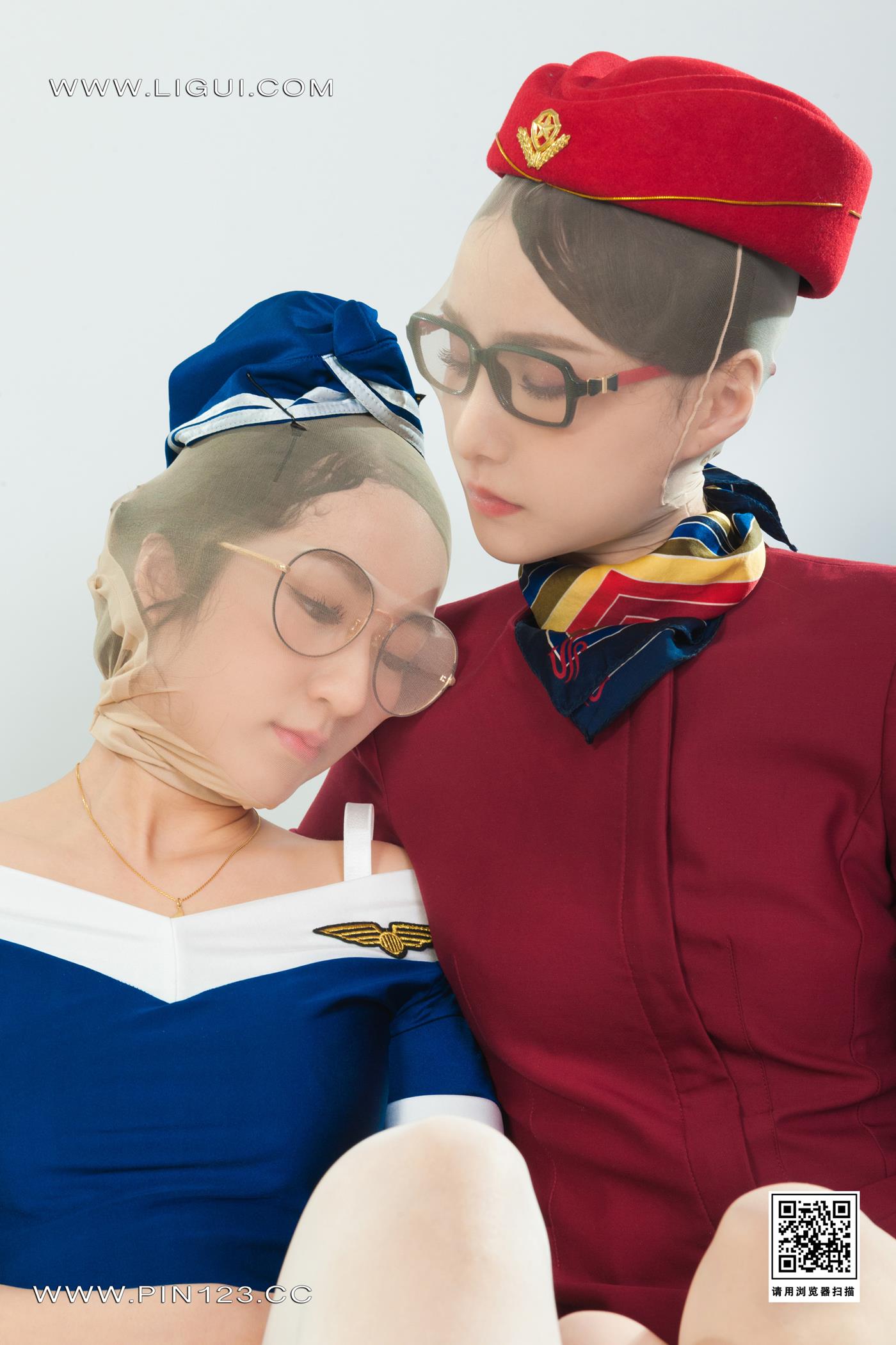 图片[38]-[Ligui丽柜]2022.11.11 双生花-空中丝欲 汐汐＆心心[89+1P] – 速更版-美库