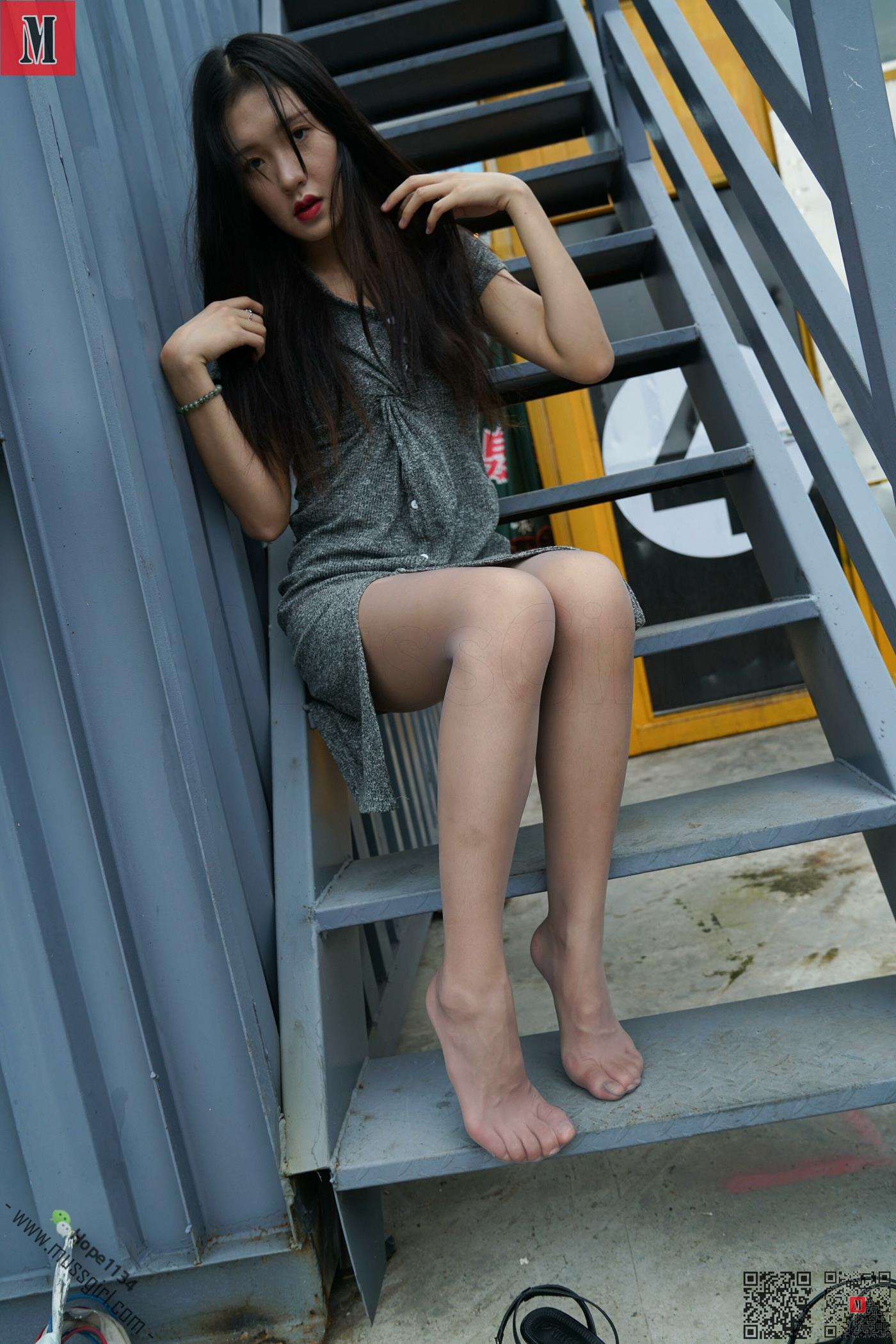 图片[61]-[MussGirl慕丝女郎]NO.219 芭蕾舞蹈演员彬彬优雅长裙秀灰丝[92P] – 速更版-美库