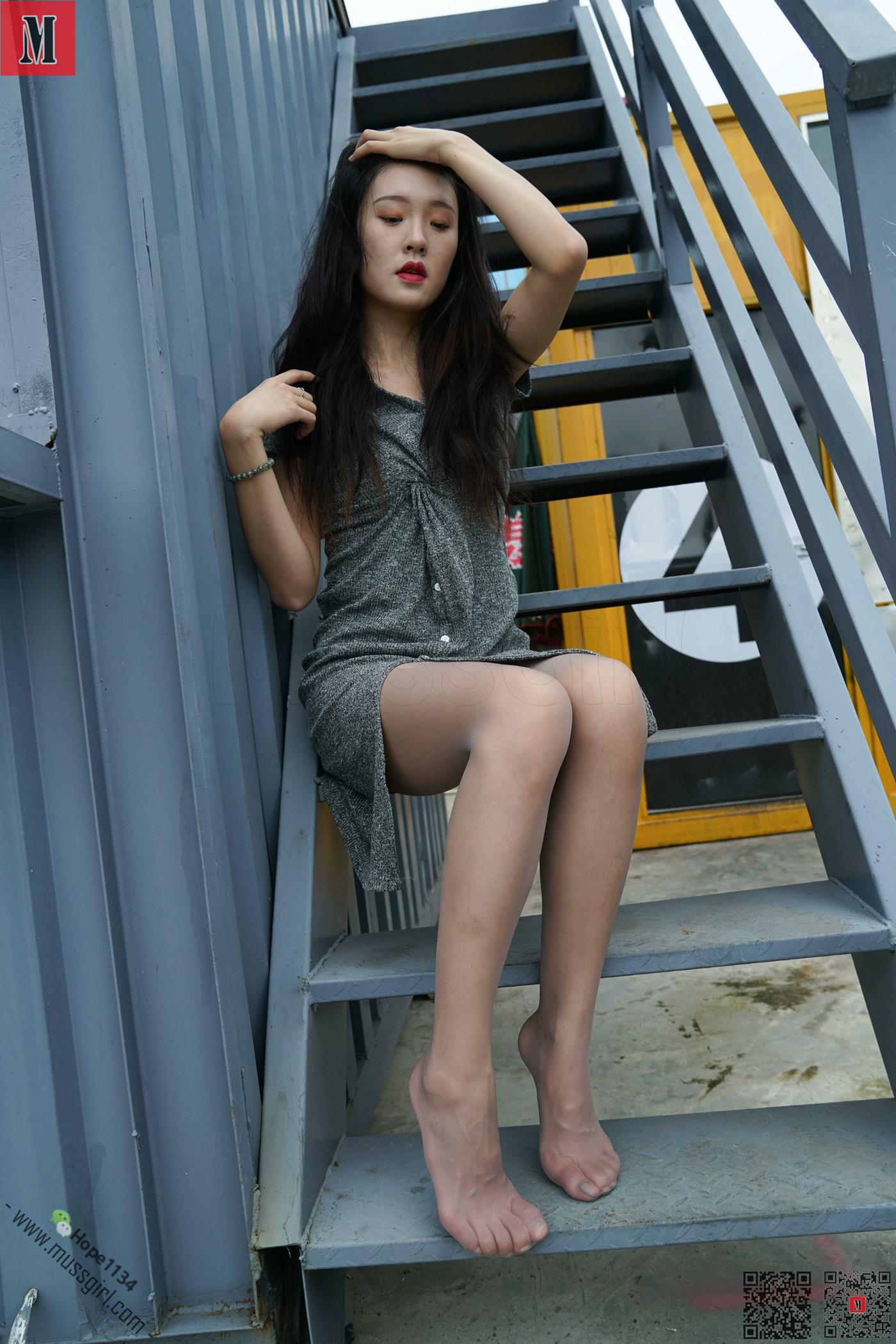 图片[62]-[MussGirl慕丝女郎]NO.219 芭蕾舞蹈演员彬彬优雅长裙秀灰丝[92P] – 速更版-美库