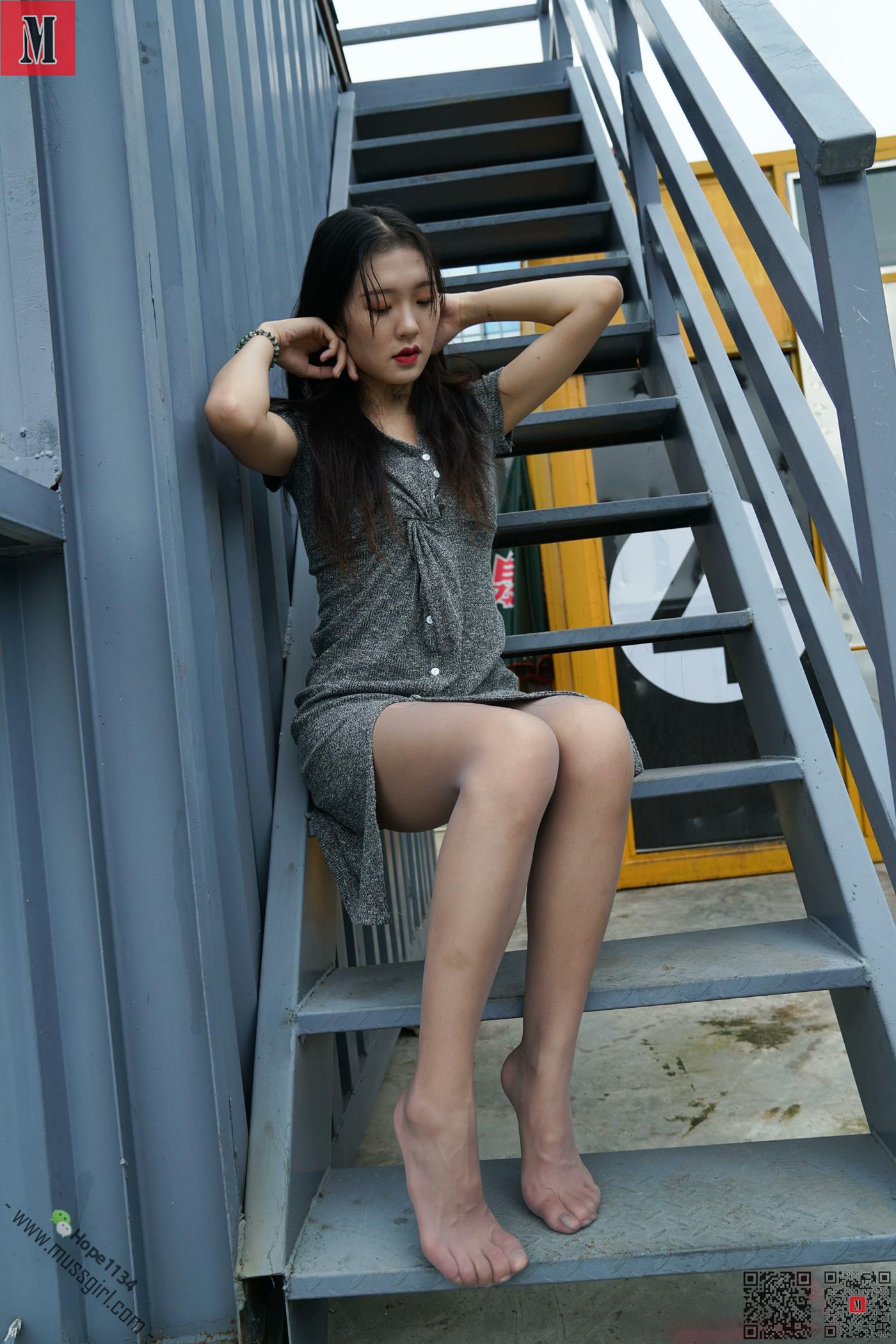 图片[64]-[MussGirl慕丝女郎]NO.219 芭蕾舞蹈演员彬彬优雅长裙秀灰丝[92P] – 速更版-美库