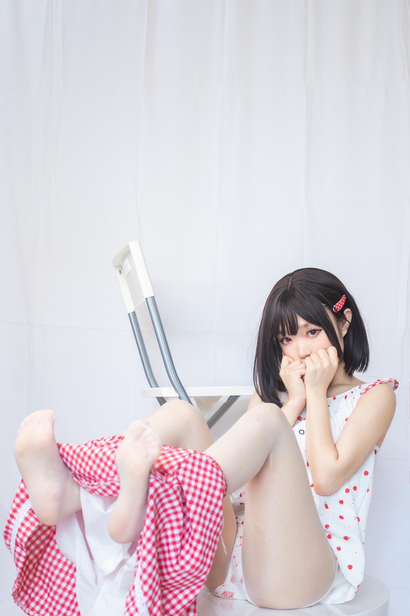 图片[10]-神沢永莉  粉色格子裙[15P] – 速更版-美库