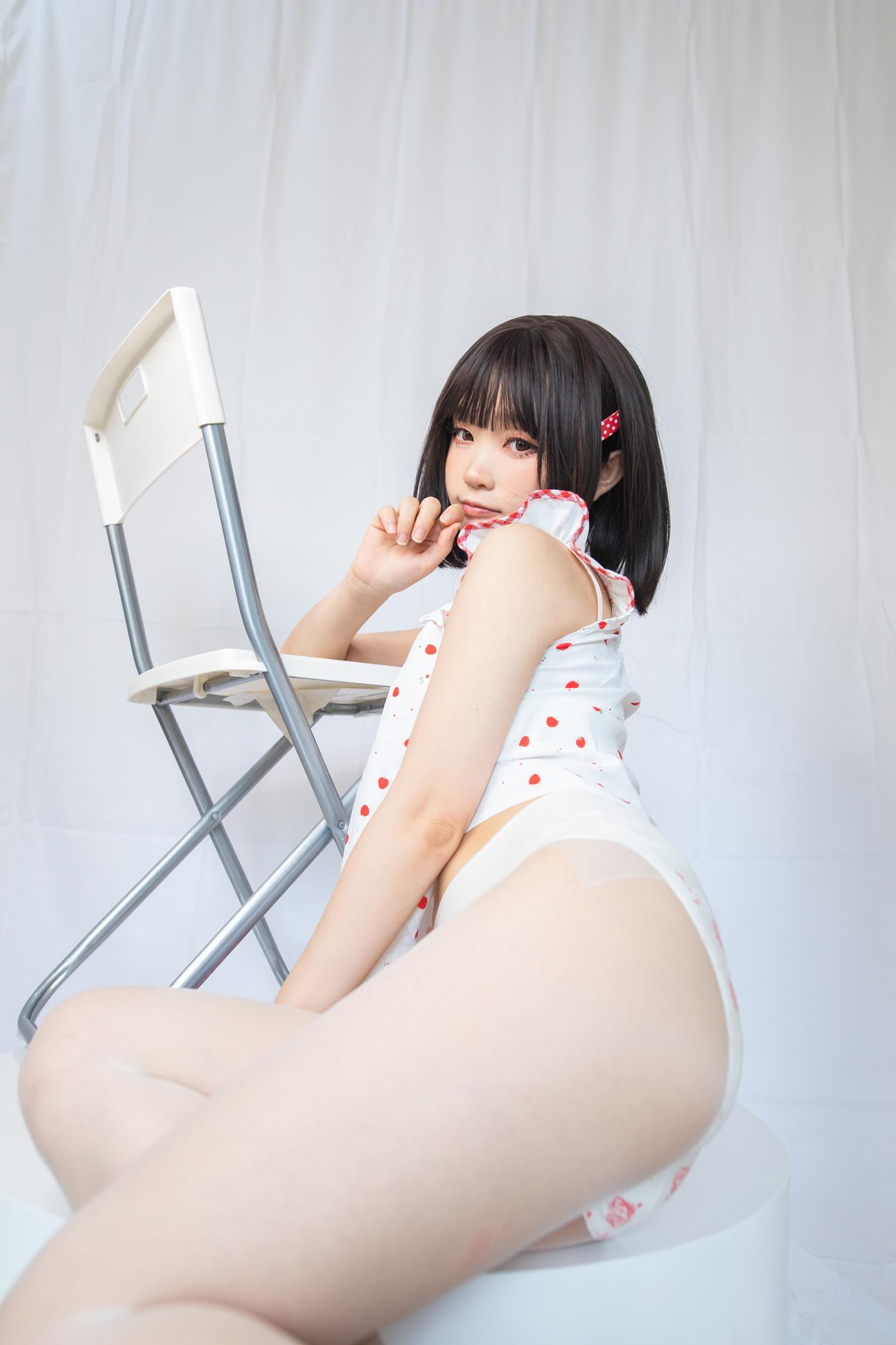 图片[12]-神沢永莉  粉色格子裙[15P] – 速更版-美库