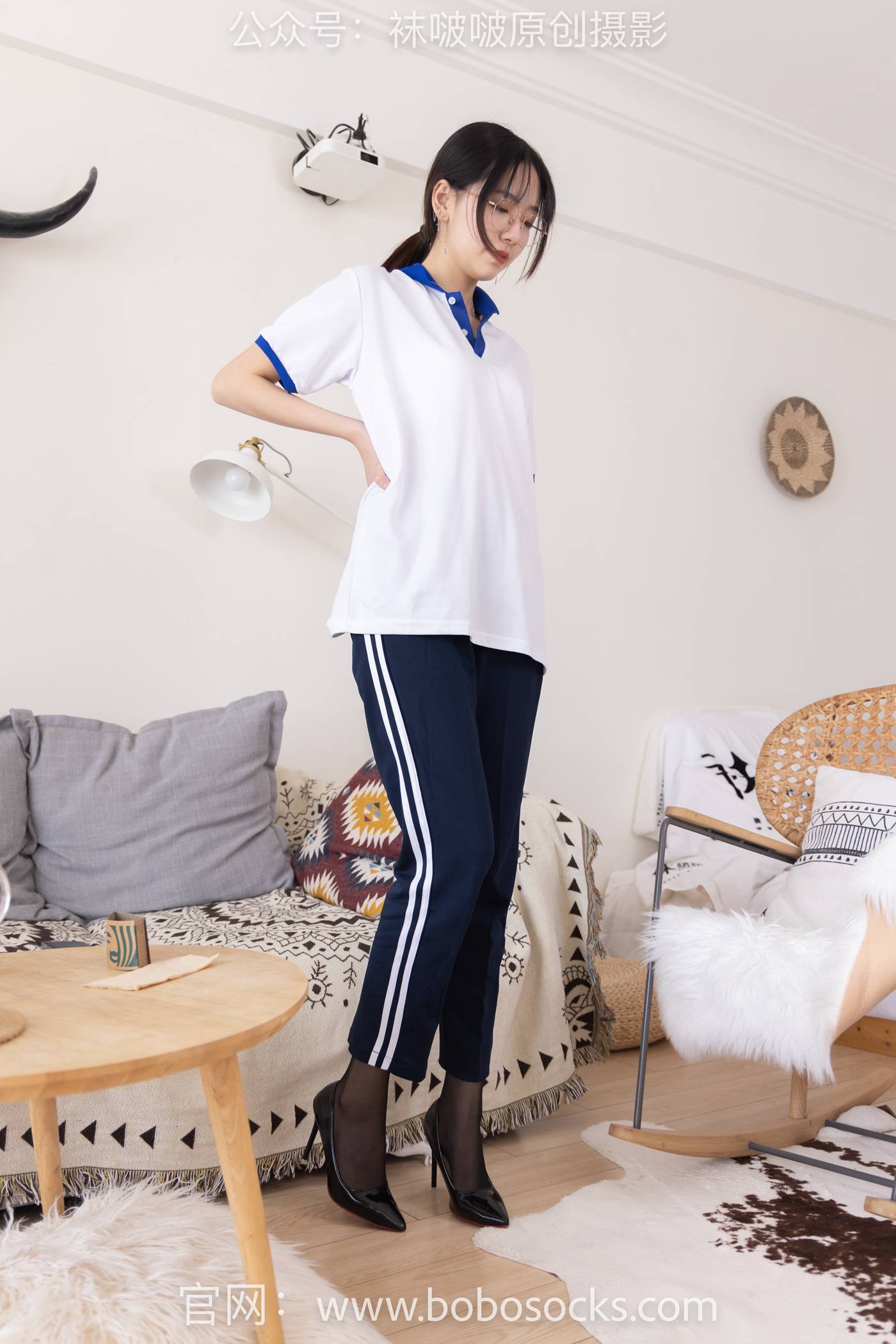 图片[13]-[BoBoSocks袜啵啵]NO.135 小甜豆-高跟鞋、黑丝（脚尖透明款）、裸足[140P] – 速更版-美库