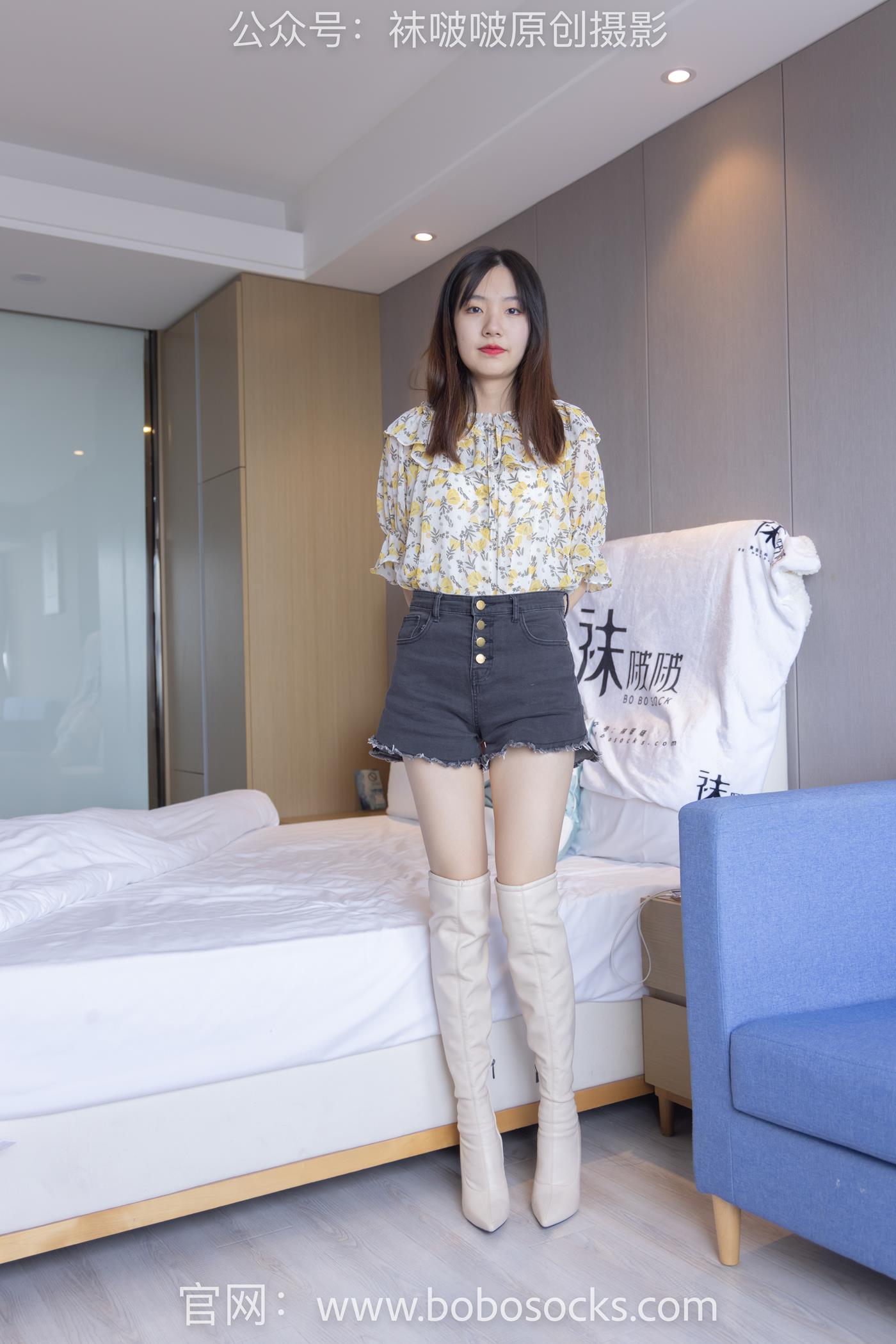 图片[10]-[BoBoSocks袜啵啵]NO.136 小甜豆-高跟长靴、白棉袜、裸足 (1) [100P] – 速更版-美库