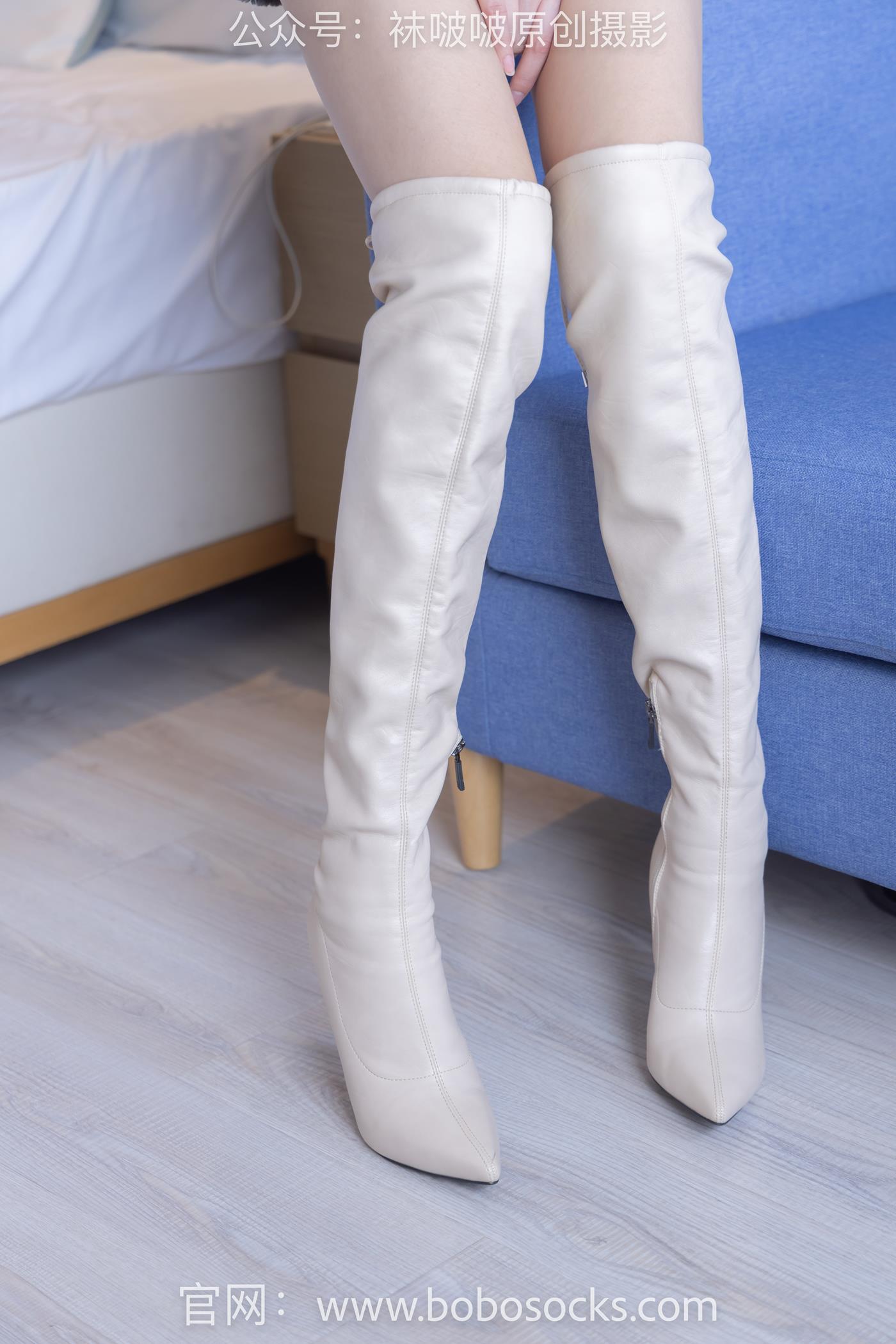 图片[14]-[BoBoSocks袜啵啵]NO.136 小甜豆-高跟长靴、白棉袜、裸足 (1) [100P] – 速更版-美库