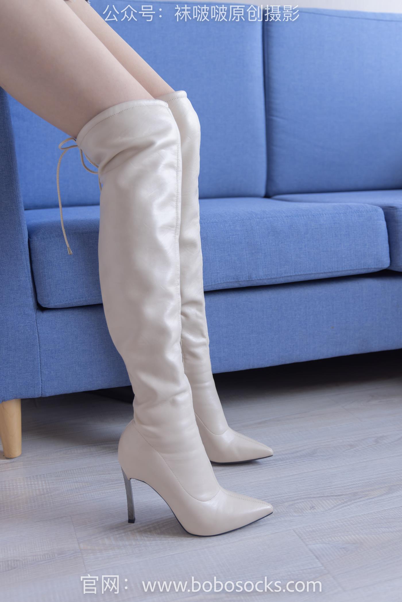 图片[15]-[BoBoSocks袜啵啵]NO.136 小甜豆-高跟长靴、白棉袜、裸足 (1) [100P] – 速更版-美库