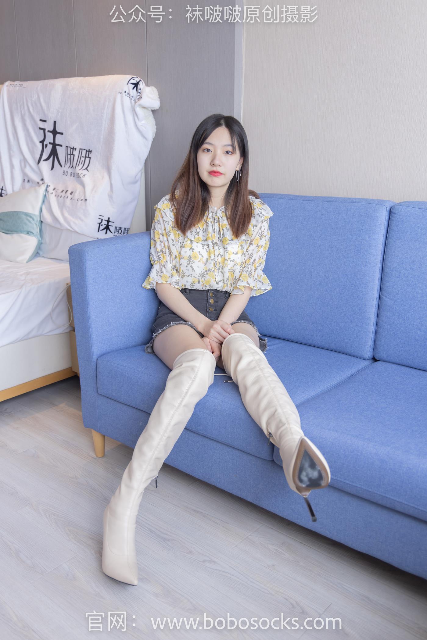 图片[18]-[BoBoSocks袜啵啵]NO.136 小甜豆-高跟长靴、白棉袜、裸足 (1) [100P] – 速更版-美库