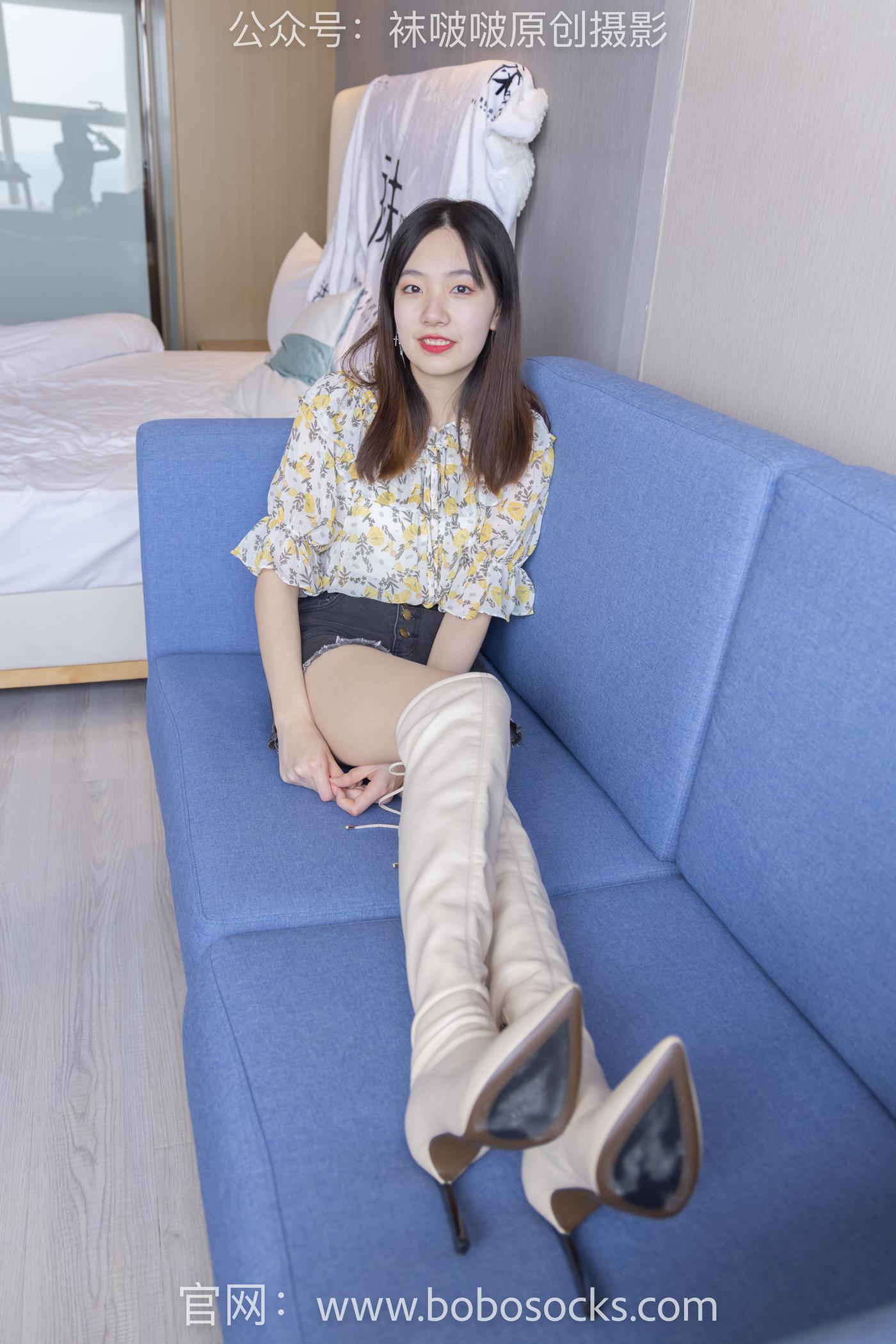 图片[33]-[BoBoSocks袜啵啵]NO.136 小甜豆-高跟长靴、白棉袜、裸足 (1) [100P] – 速更版-美库