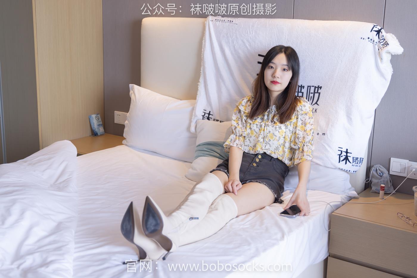 图片[49]-[BoBoSocks袜啵啵]NO.136 小甜豆-高跟长靴、白棉袜、裸足 (1) [100P] – 速更版-美库