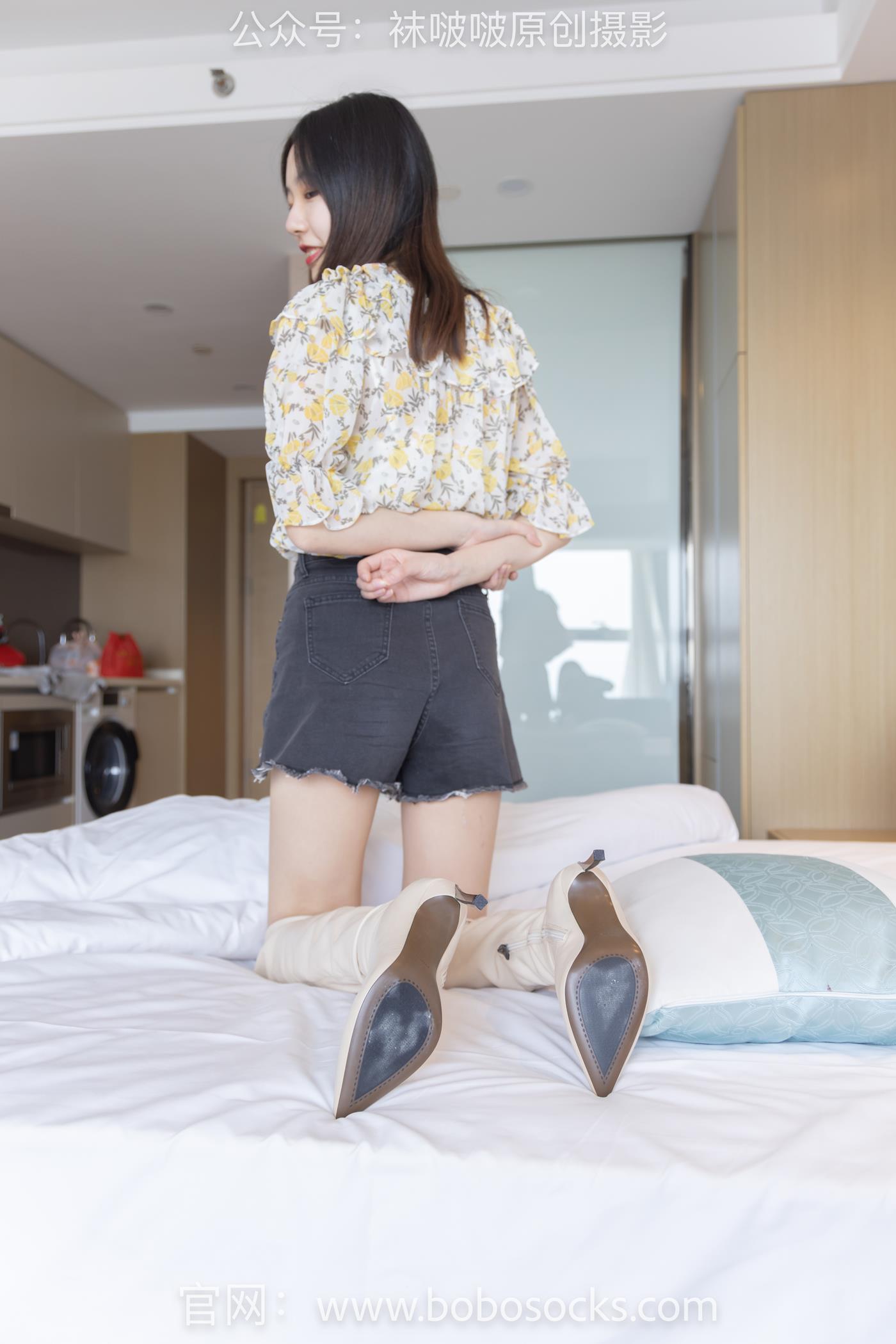 图片[63]-[BoBoSocks袜啵啵]NO.136 小甜豆-高跟长靴、白棉袜、裸足 (1) [100P] – 速更版-美库