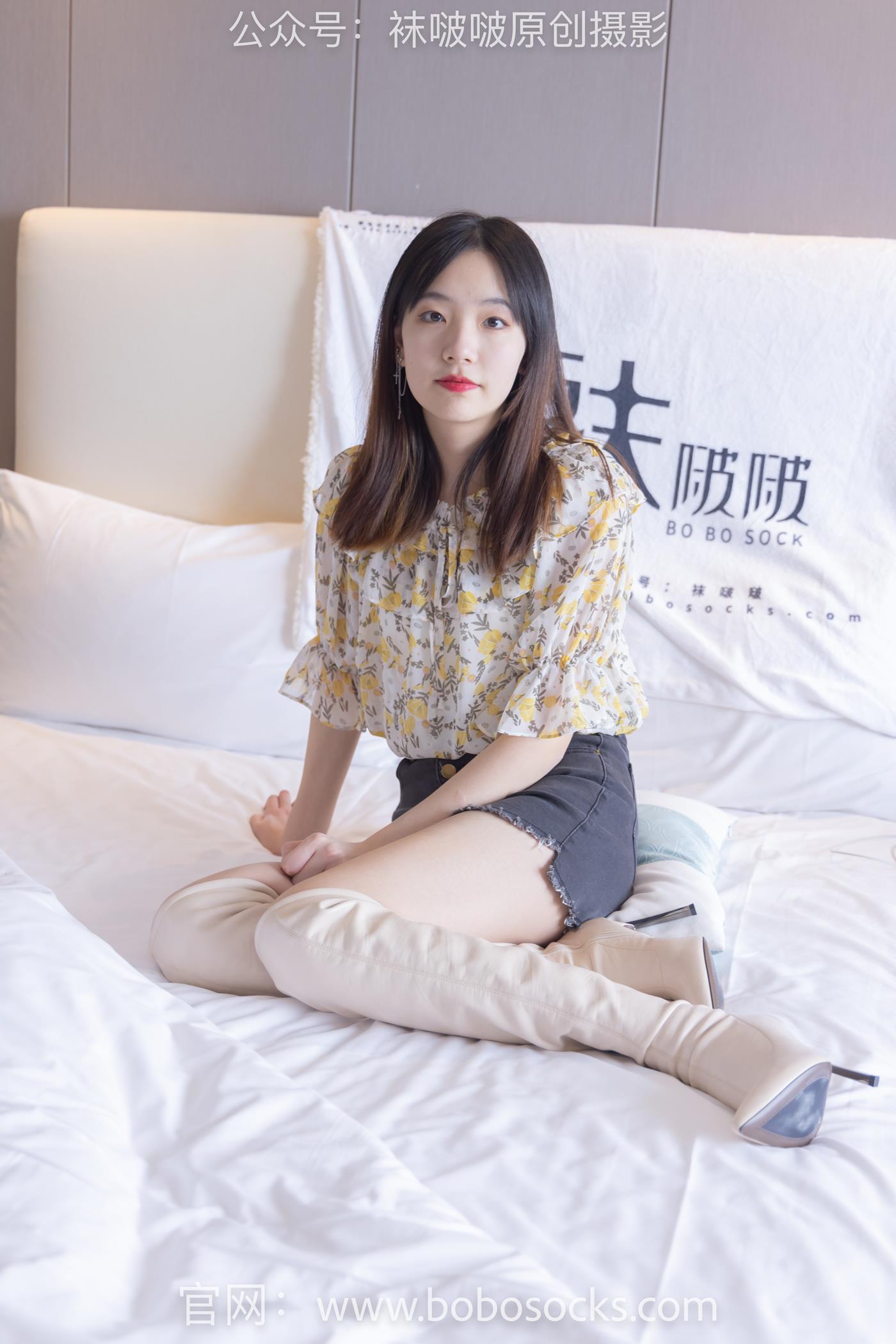 图片[70]-[BoBoSocks袜啵啵]NO.136 小甜豆-高跟长靴、白棉袜、裸足 (1) [100P] – 速更版-美库